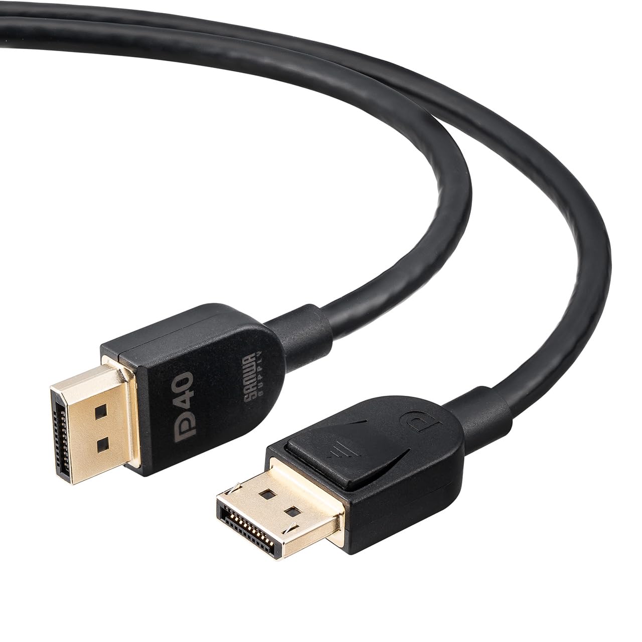 サンワダイレクト Displayport 有線テレビ 2.1標準尺度 2m 16K/60サイクル・8K/60サイクル・4K/240サイクル相応う VESA公許 抜け打ちきり 見せびらかす界面 DP有線テレビ 500-KC046-20