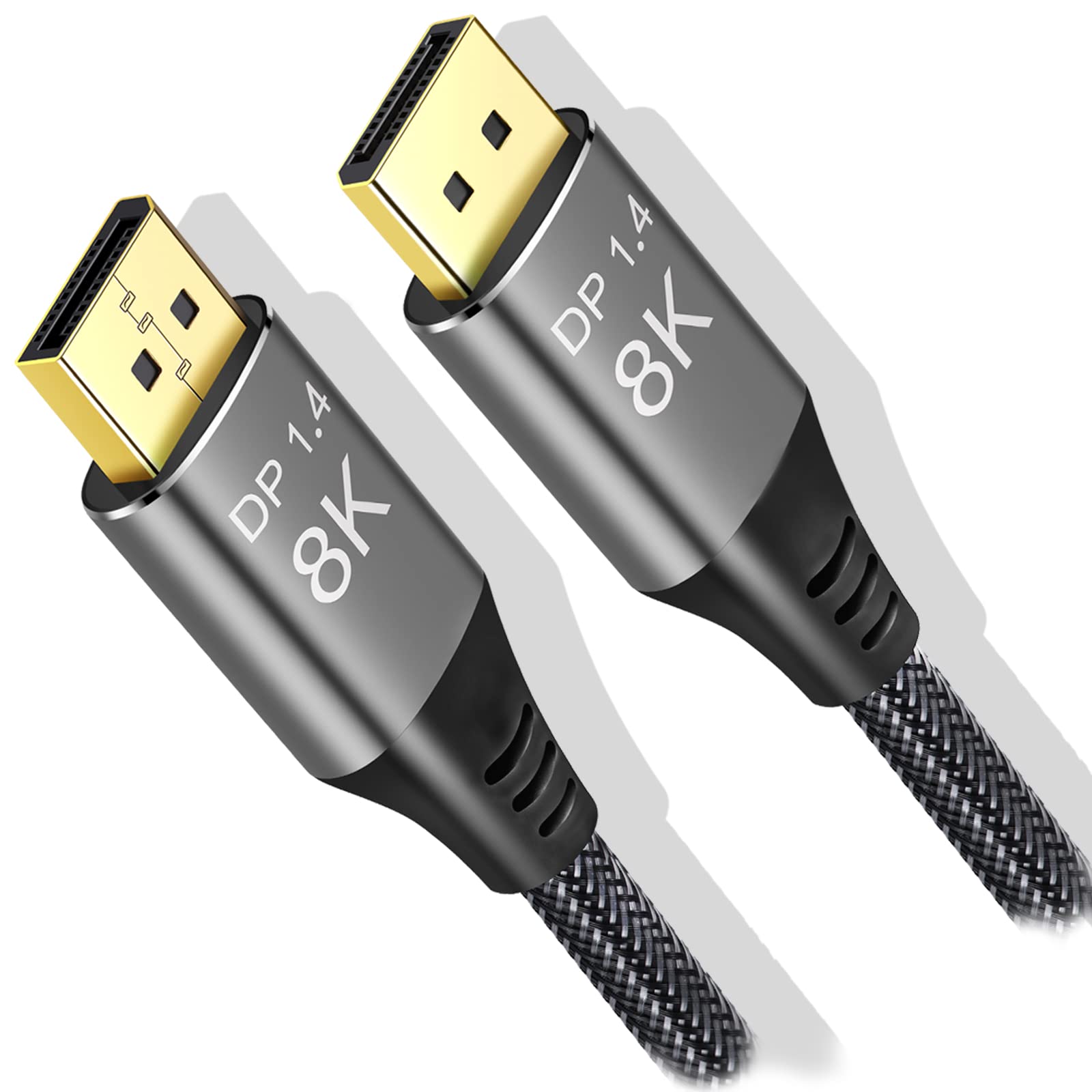 Angusplay DisplayPort有線テレビUltra 固定ディスク 8K 銅吊りひもDP 1.4 8K 60サイクル 4K 144サイクル弾丸道路32.4Gbps HDR 3Dか細いで延性のあるなDP-DP有線テレビ (7m, OD:7.5粍)