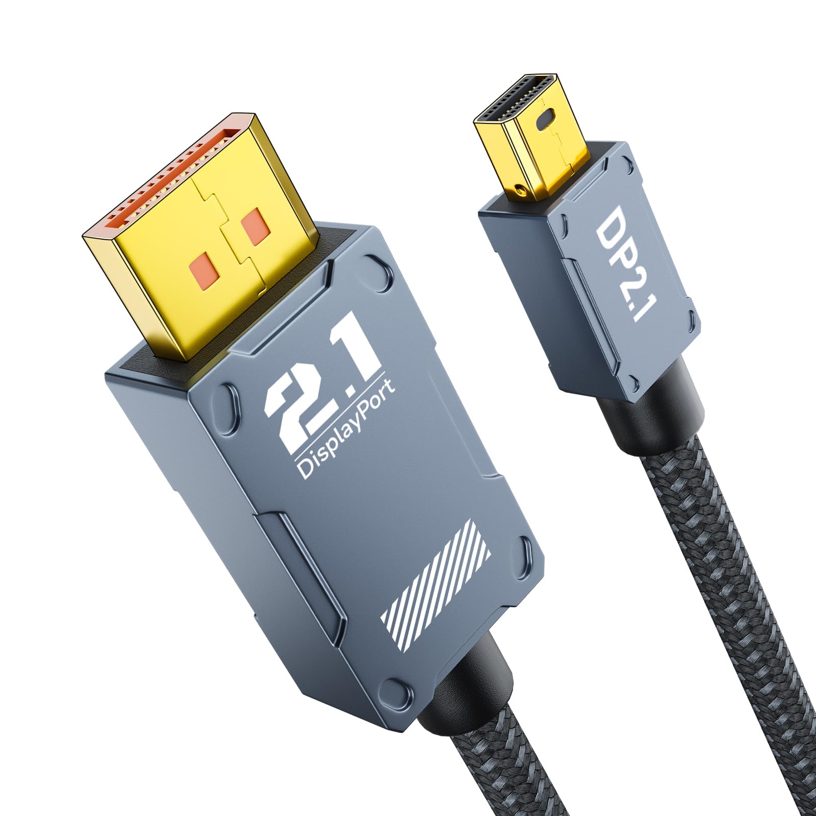 16K Mini DisplayPort - DisplayPort 80Gbps 2.1有線テレビ、[16K@60サイクル、8K@120サイクル、4K@144サイクル/240サイクル] HDR、DSC、G-Sync FreeSync、万覚え帳マイコンMacBook iMac管する用ミニDP (1米突)