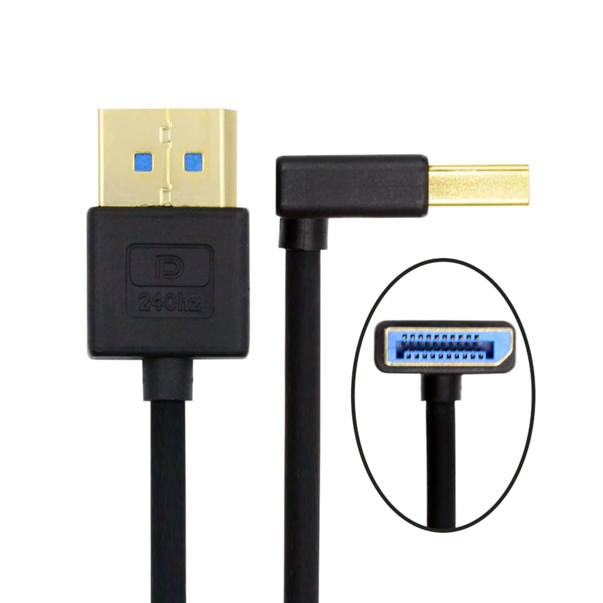 xiwai 落ち込む一角 ウルトラファイン DisplayPort 1.4有線テレビ 8K 4K 3.2フート/100糎、DP to DP 双方向 [UHD、8K@60サイクル、4K@144サイクル] ウルトラ固定ディスク 32.4Gbps 90度取りひろげる吊りひも グラフィクス歌留多 万覚え帳マイコン