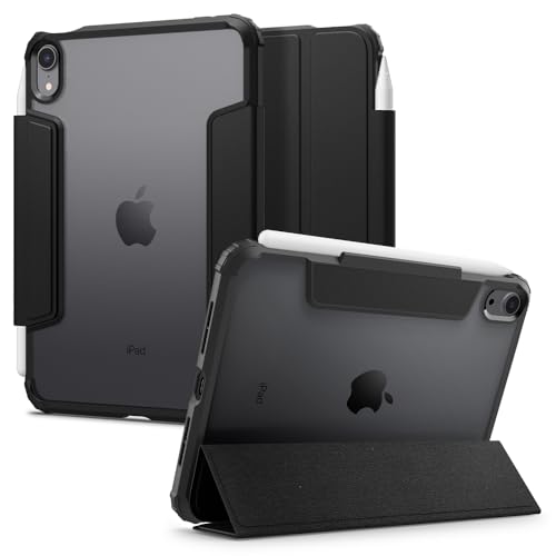 Spigen iPad Mini 7/6 入れもの うしろ側 せつ然たる 澄み切った Apple Pencil 相応う 米軍MIL所有権 か細い 照明ランプ 耐衝撃 傷押しとどめる 写真機保護すること なめし革 オートスリープ ウルトラ・変わり種・労働者階級 ACS03765 (黒いこと)