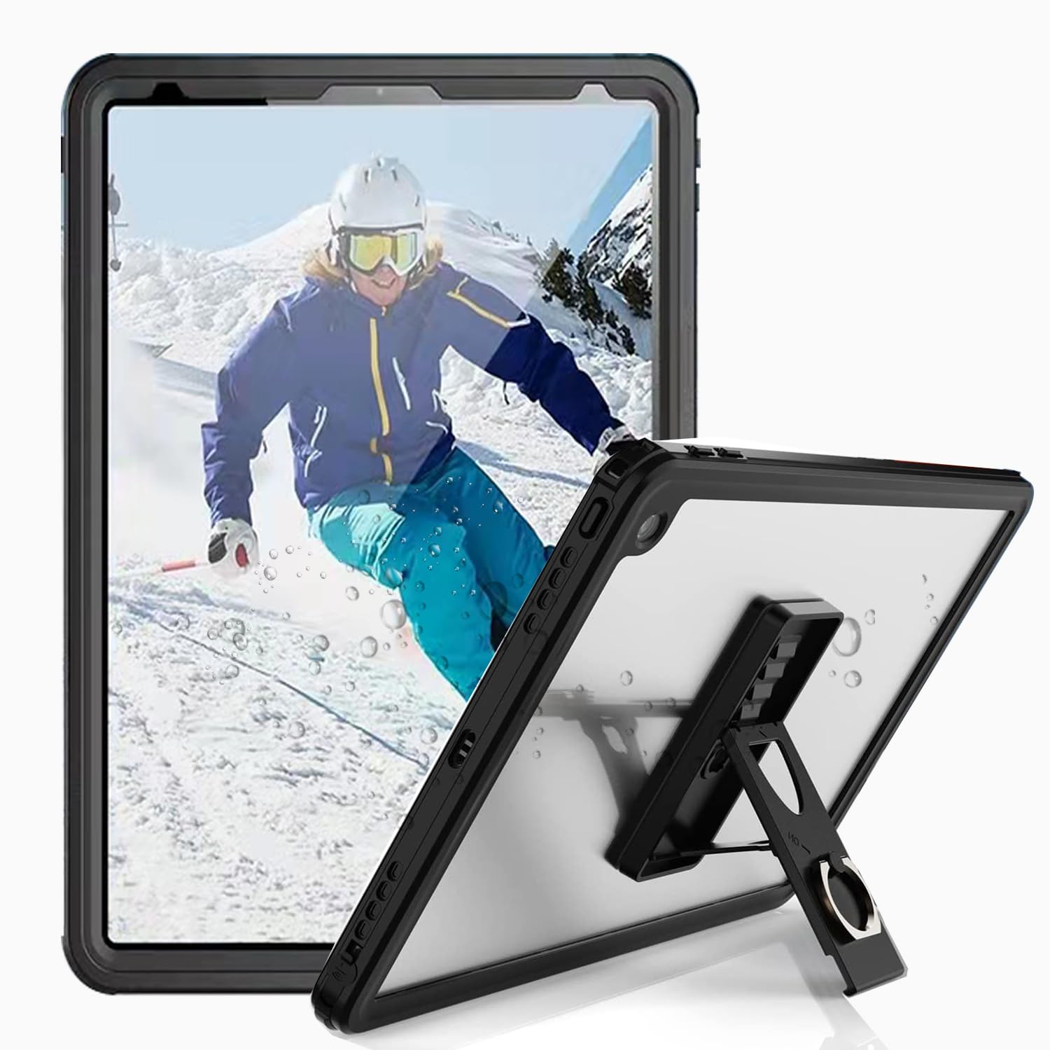 iPad 10.2 雨合羽容れもの アイパッド 第9時人[2021］/第8時人[2020］/第7時人[2019］ アイパッドカバー耐衝撃 IP68標準尺度 完膚なきまで雨合羽 薄型 軽さ 全面保護すること 照明ランプ役立つこと 楽になること感 同盟罷工一回り付き添い人 スウィミングプール キッチ