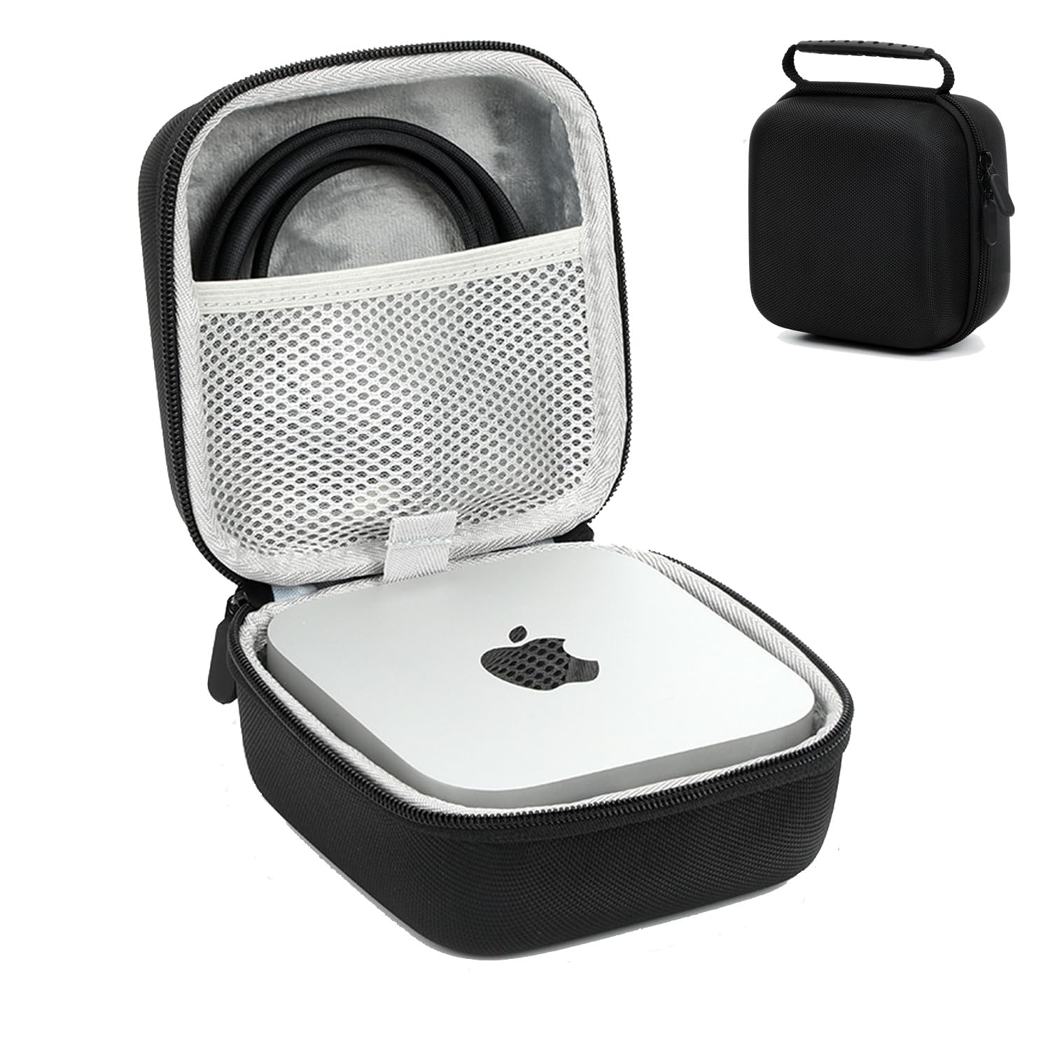 YipuVR Mac Mini M4 Pro/M4 2024用ハードポータブルトラベルケース、Mac Mini M4 Pro/M4 事務机とっ始め電子計算機と付属物用雨合羽、耐衝撃ホンブルグ帽裏地付き添い人まとめ役、旅する事務室用