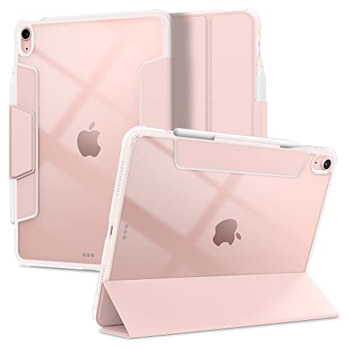 Spigen iPad Air 11in 入れもの M3/M2 (2025/2024年) iPad Air 10.9in 入れもの (2022/2020年) うしろ側 せつ然たる 澄み切った 米軍MIL所有権 か細い 照明ランプ 耐衝撃 傷押しとどめる 写真機保護すること オートスリープ ウルトラ・御機嫌ブリ