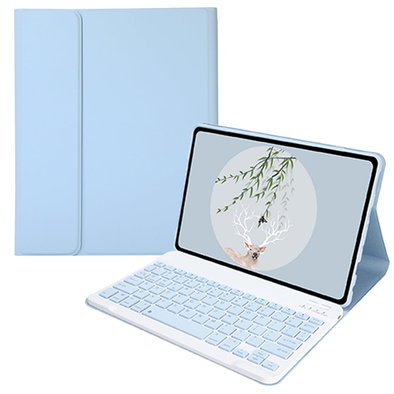 Xiaomi Redmi Pad SE 11in 鍵盤容れもの 好いたらしい 色つや鍵盤磁石 分け隔てる式 レディース Android 経口避妊薬 シャオミ redmi pad se 容れもの 鍵盤 経口避妊薬容れもの,薄べったい青碧