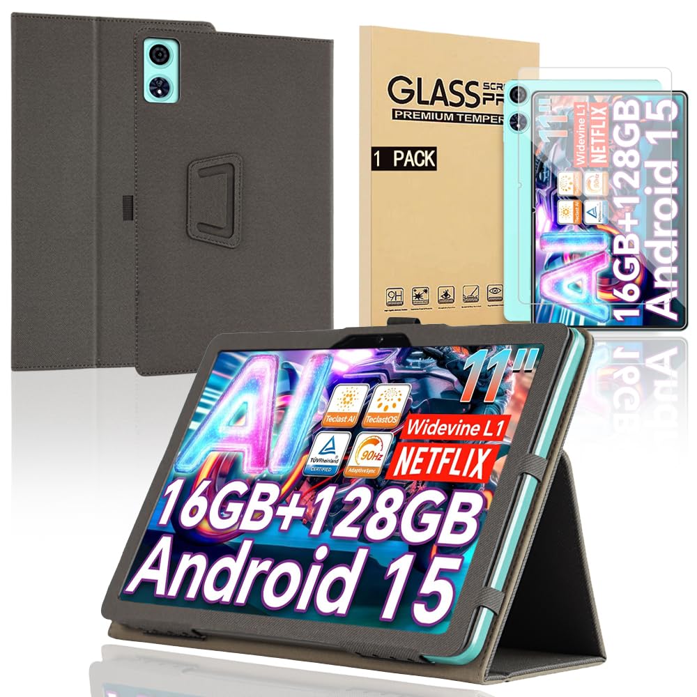 【NSFN】For TECLAST P50 AI ケース Teclast P50 第2世代 2025初登場 ケース Teclast Android 15 タブレット 11インチ 2024年用ケース カバー スタンド機能付き 保護ケース 三つ折 薄型 落下防止 全面保護型 耐
