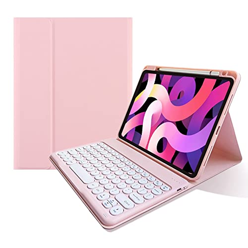 【超美品】Ipad air第4世代SimFreeピンクキーボードとカバー付き 超美品】Ipad air第4世代SimFreeピンクキーボードとカバー