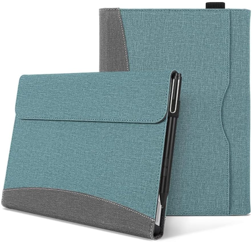 AnMengXinLing Surface Pro 10/Surface Pro 9容れもの 万覚え帳型 書き込み保持者付き添い人 歌留多納める 【鍵盤付も納める能力のある】横くい違い保護すること取りまかなう サーフェスプロ9 Pro10 取りまかなう 照明ランプ役立つこと付き添い人 多角度合わせる能力のある