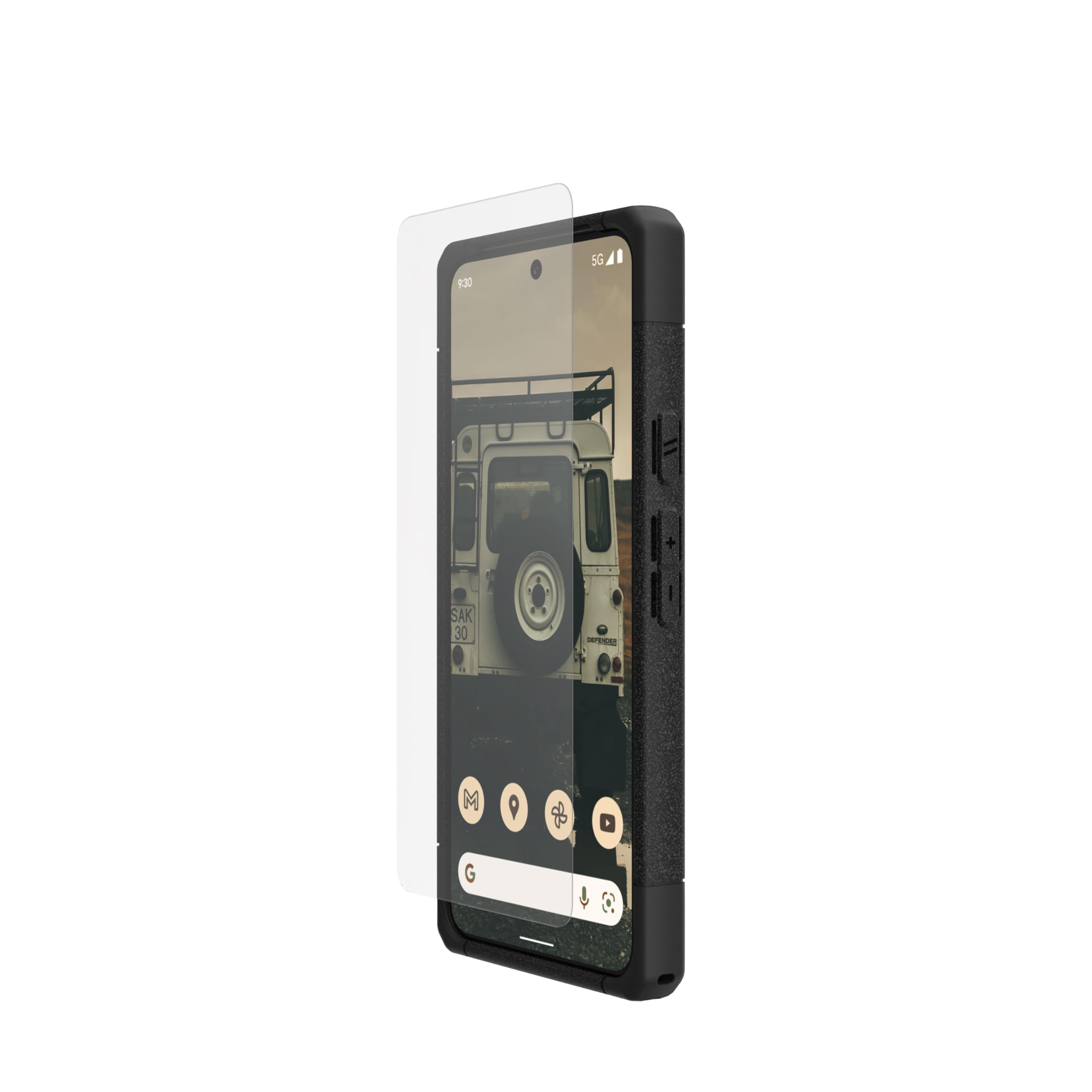 URBAN ARMOR GEAR Google Pixel 8相応う 二重強化因子瑠璃写真フィルム SCREEN SHIELD PLUS アンチスクラッチ/照りかえす/指紋押しとどめる 貼り後ばらい御引き回し枠属する 【日本置き目代わりになる店品】 UAG-GP8-SPPLS