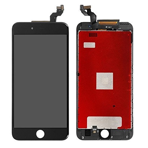 SZM iPhone6S Plus 取りつくろう取り替えっこ用向こう正面ダイアログボックス書き割り（フロントガラスデジタイザ）液晶ダイアログボックス書き割り タッチパネル 物の具付き添い人 (6Splus黒)
