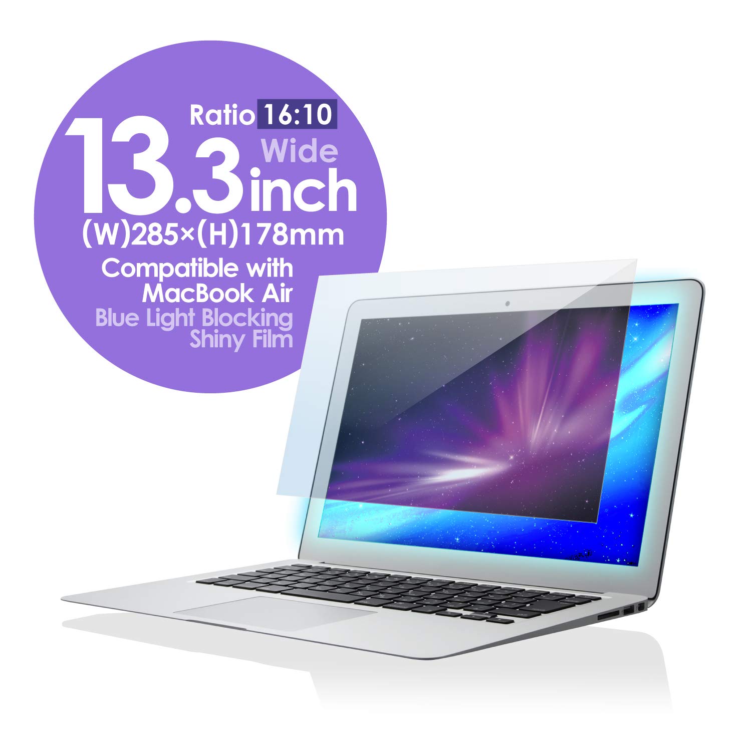 エレコム 液晶保護すること写真フィルム 日本製 ブルーライトカット 13.3 in MacBookAir13in相応う 16:10 EF-FL133LBLGN