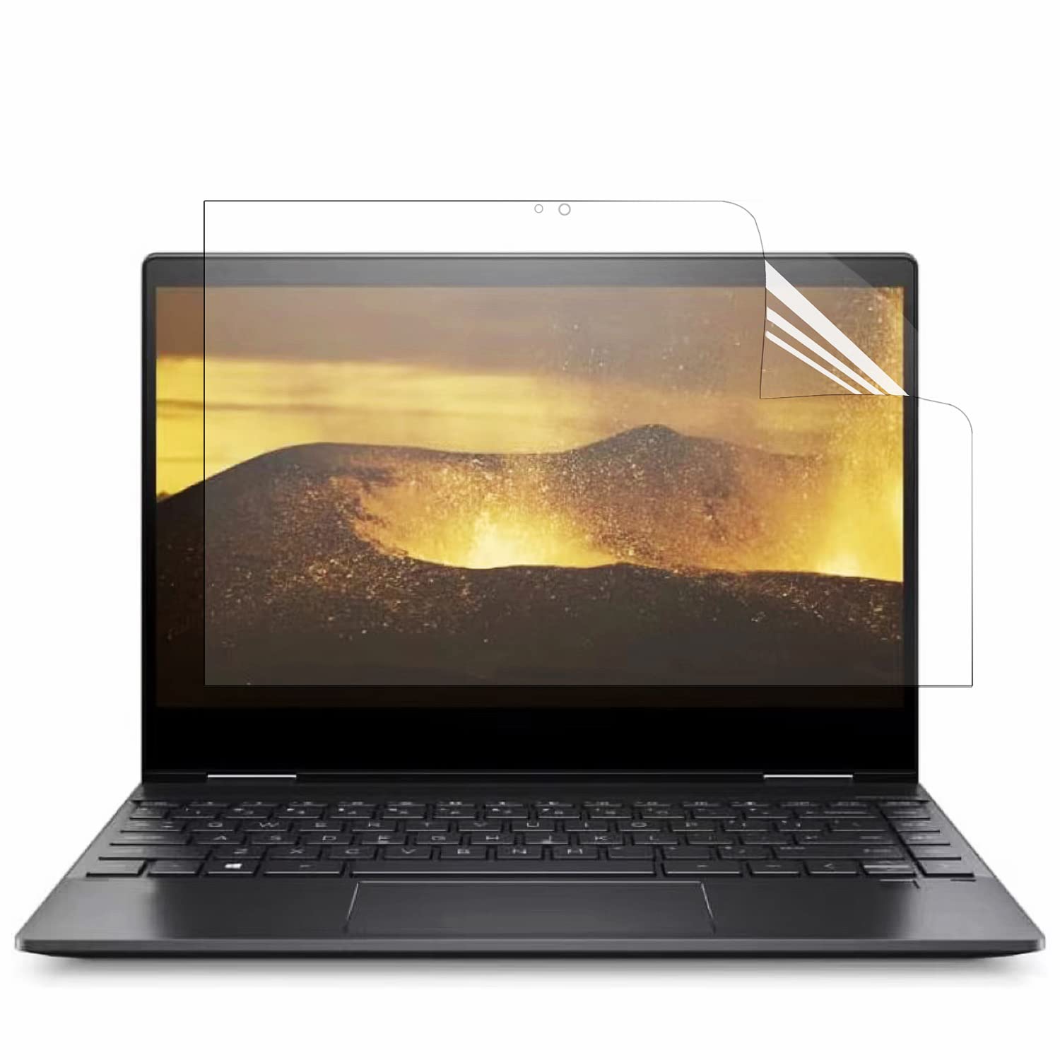 JPフィルム専門製造所 HP ENVY x360 13-ay0000 / ay1000シリーズ 用保護フィルム [ブルーライトカット・反射防止] 2019年モデル 13.3インチ アンチグレア 指紋防止 抗菌 気泡レス 衝撃吸収 自動吸着