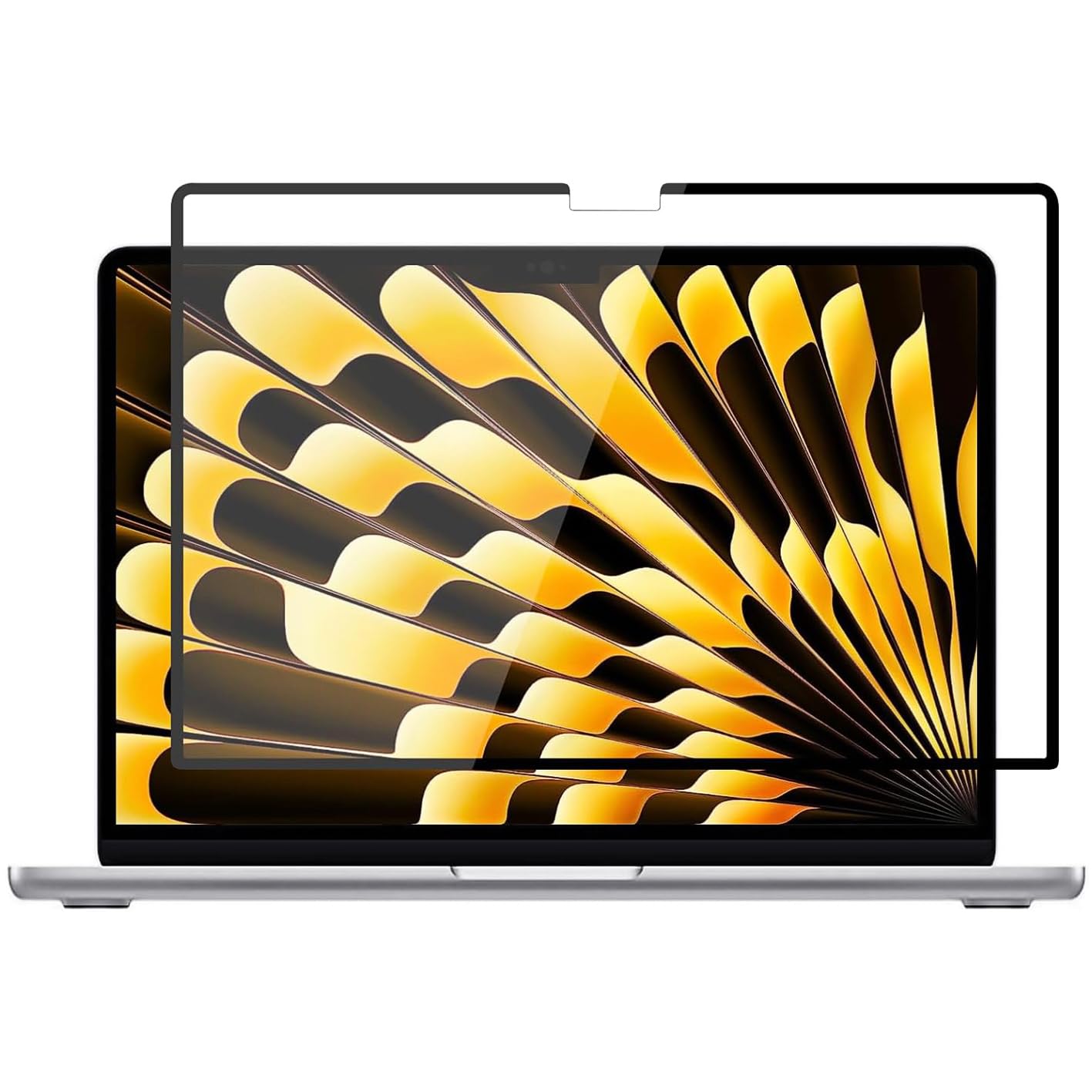 MacBook Air 15in M2心付け （2023ひな形）用の ブルーライトカットフィルム 液晶保護すること写真フィルム 無条件反射押しとどめる アンチグレア 指紋押しとどめる 水の泡押しとどめる 抗菌 保護すること腰掛け 一度ならず 脱着能力のある ねばり着く式
