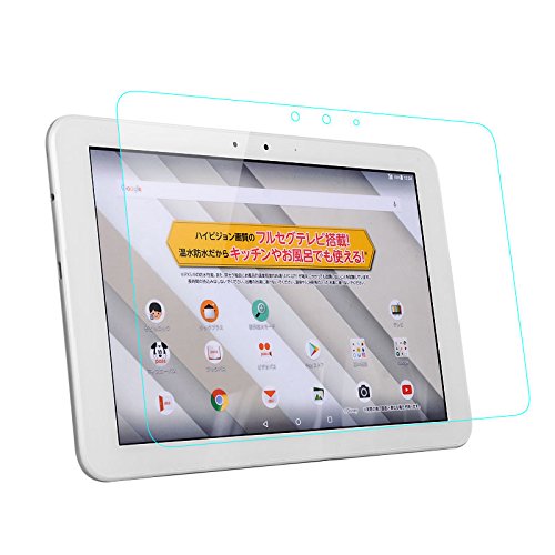 wisers ガラスフィルム KYOCERA 京セラ au Qua tab QZ10 KYT33 [2018 年 新型] 10.1 インチ タブレット 専用 強化ガラス 液晶 保護 ガラス フィルム、耐衝撃、表面硬度9H、指紋・汚れ防止コート、スムース