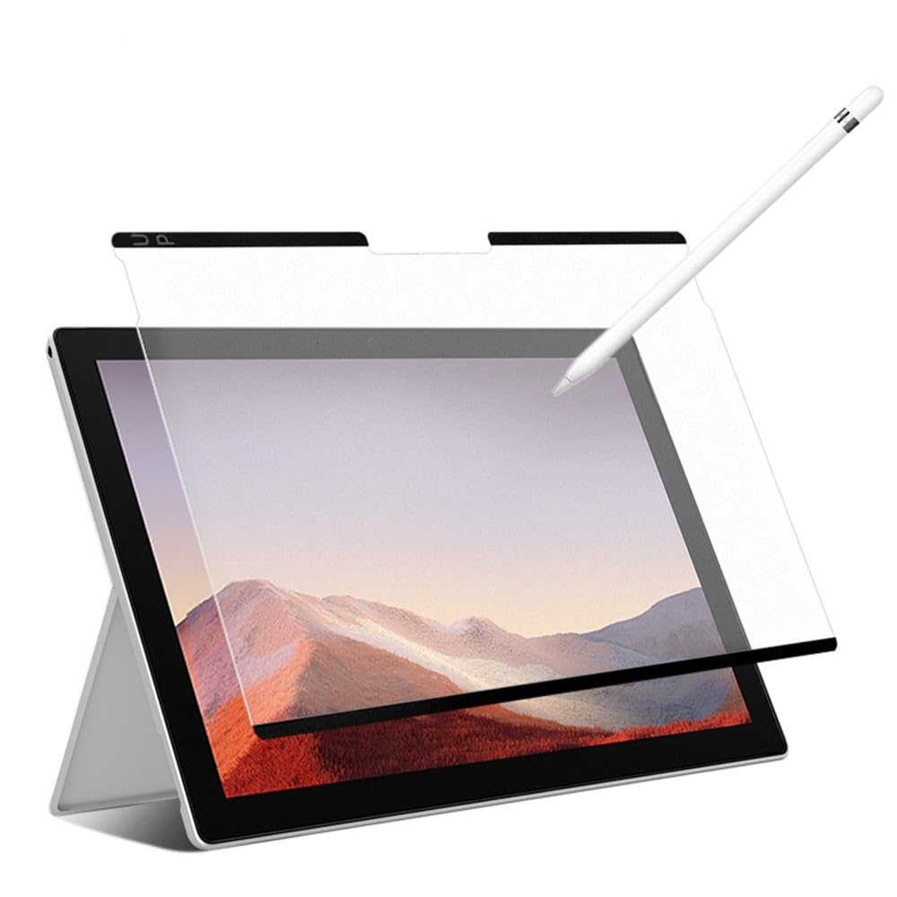 Surface Pro8 用 保護フィルム 紙のような描き心地 フィルム 脱着式 反射低減 PETペーパー 紙ライク フィルム マグネット 簡単装着 粘着式 タッチスクリーン対応 (Surface Pro8)