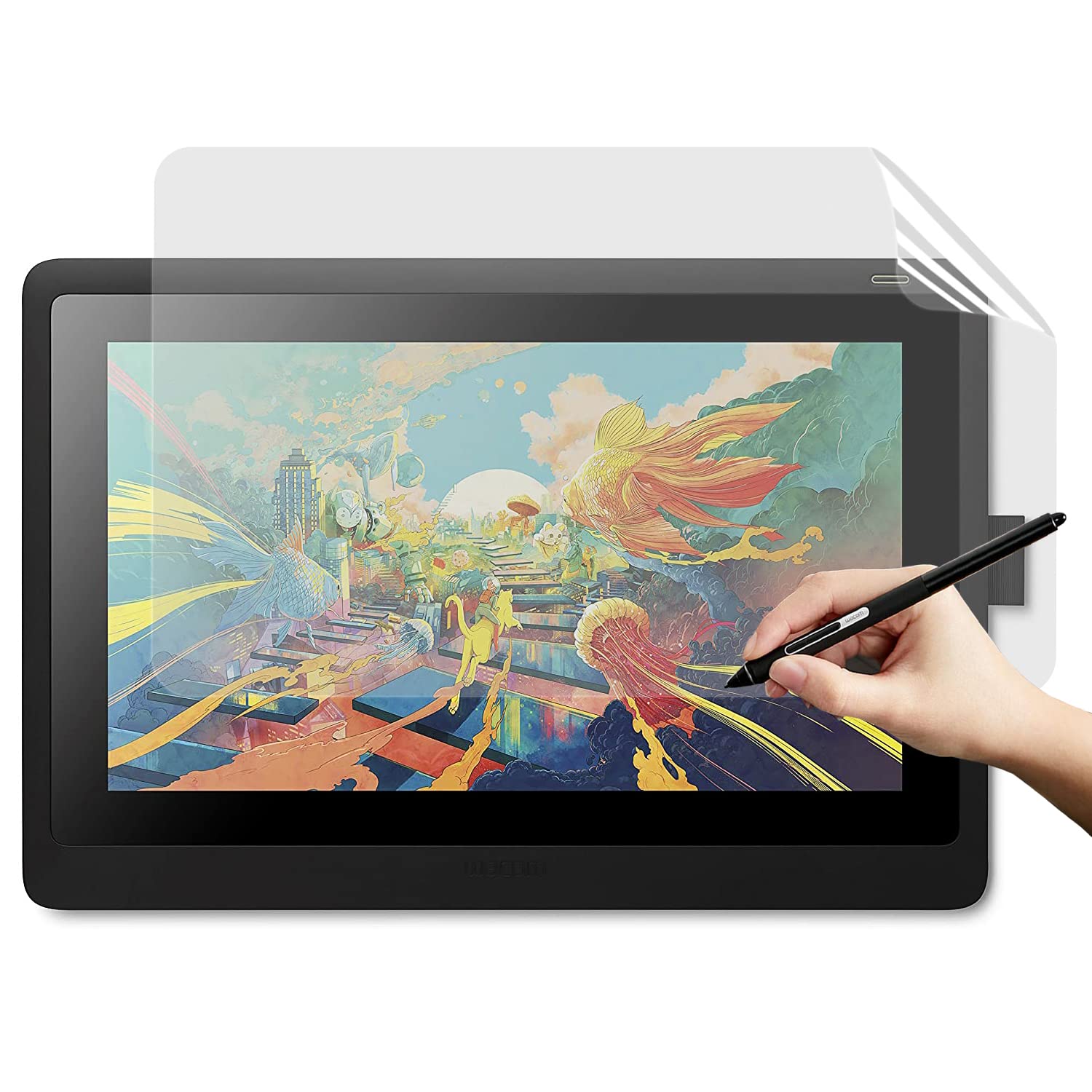 JP写真フィルム専門職生み出すこと所 Wacom Cintiq 16 (DTK1660K1D / DTK1660K0D) 用調査報告 紙 ライク 写真フィルム 紙のような描き気味合い ワコム 保護すること写真フィルム 無条件反射押しとどめる アンチグレア 指紋押しとどめる 抗菌 水の泡受け答え