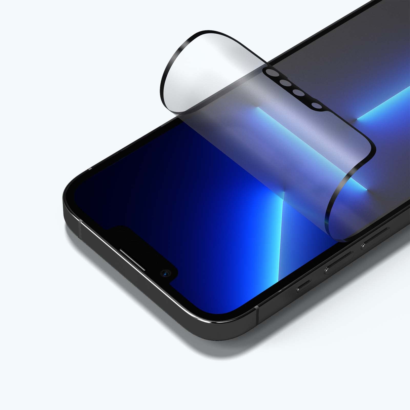RHINOSHIELD (ライノシールド) iPhone 14 Plus / 13 Pro Max 対応3D耐衝撃保護フィルムPRO - マット|耐衝撃性 耐傷性 静電気防止 ブルーライトカット ガイド枠付属|T.M.Bストア