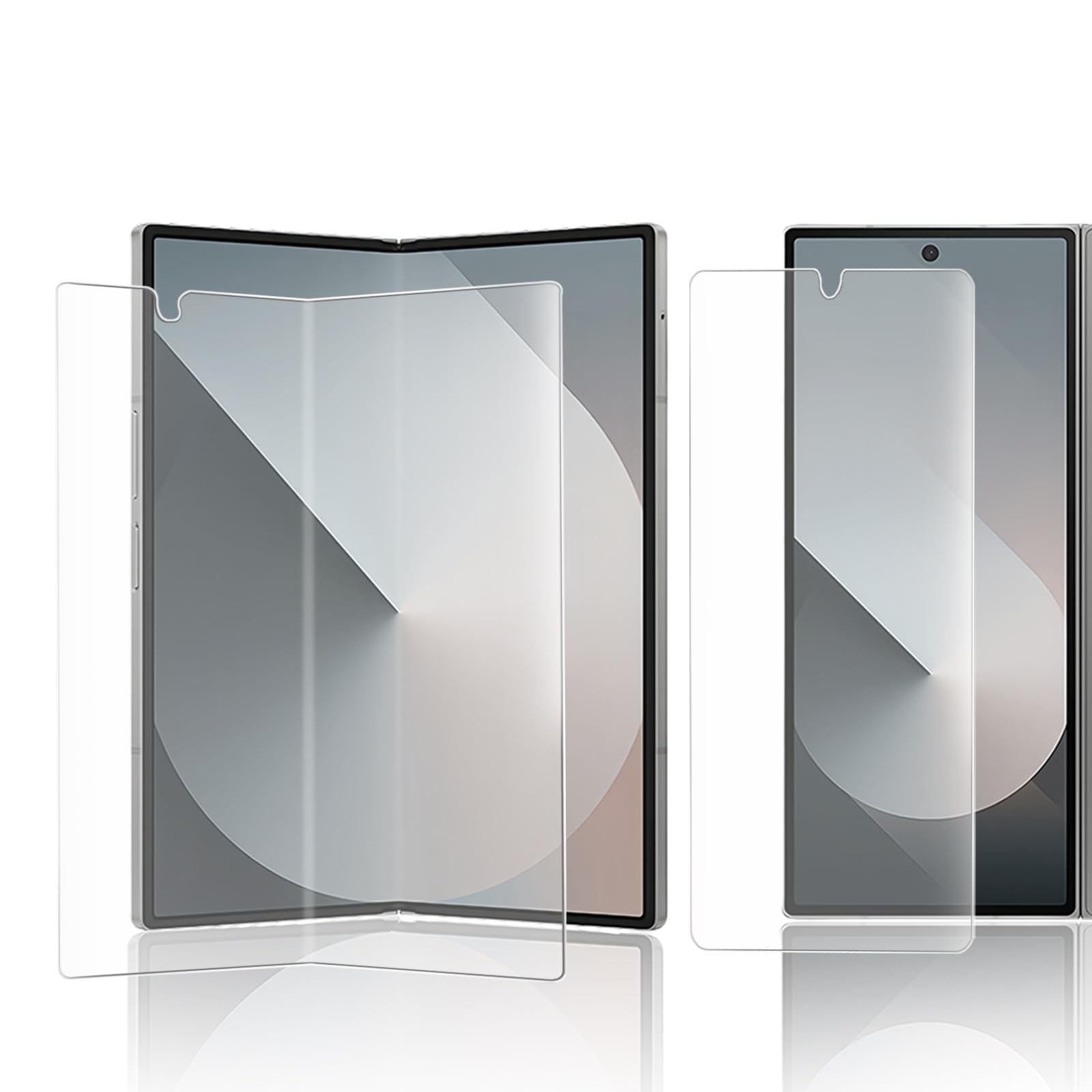 【アンチグレア&指紋認証対応】対応 Galaxy Z Fold6用 フィルム 1枚セット TPU素材 ギャラクシーZ Fold 6 液晶保護フィルム 自動修復/サラサラ タッチ感/指紋防止/撥水撥油/高光沢 SC-55E 対応 クリア