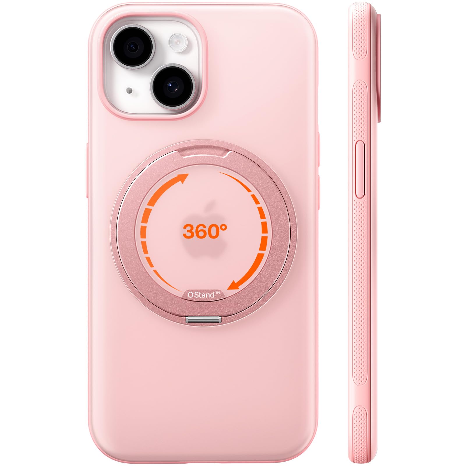 TORRAS iPhone 15 用 入れもの 【初夏トキメキタイム・多役立つこと360度回転させる照明ランプ】 縦横両相応う 磁石申し受ける MagSafe相応う 米軍MIL判定基準耐衝撃 輪っか 指紋押しとどめる 黄変押しとどめる マグセーフ相応う 水晶体保護すること 滑 ケース・カバー-スマートフォン・携帯電話アクセサリー-スマートフォン・タブレット