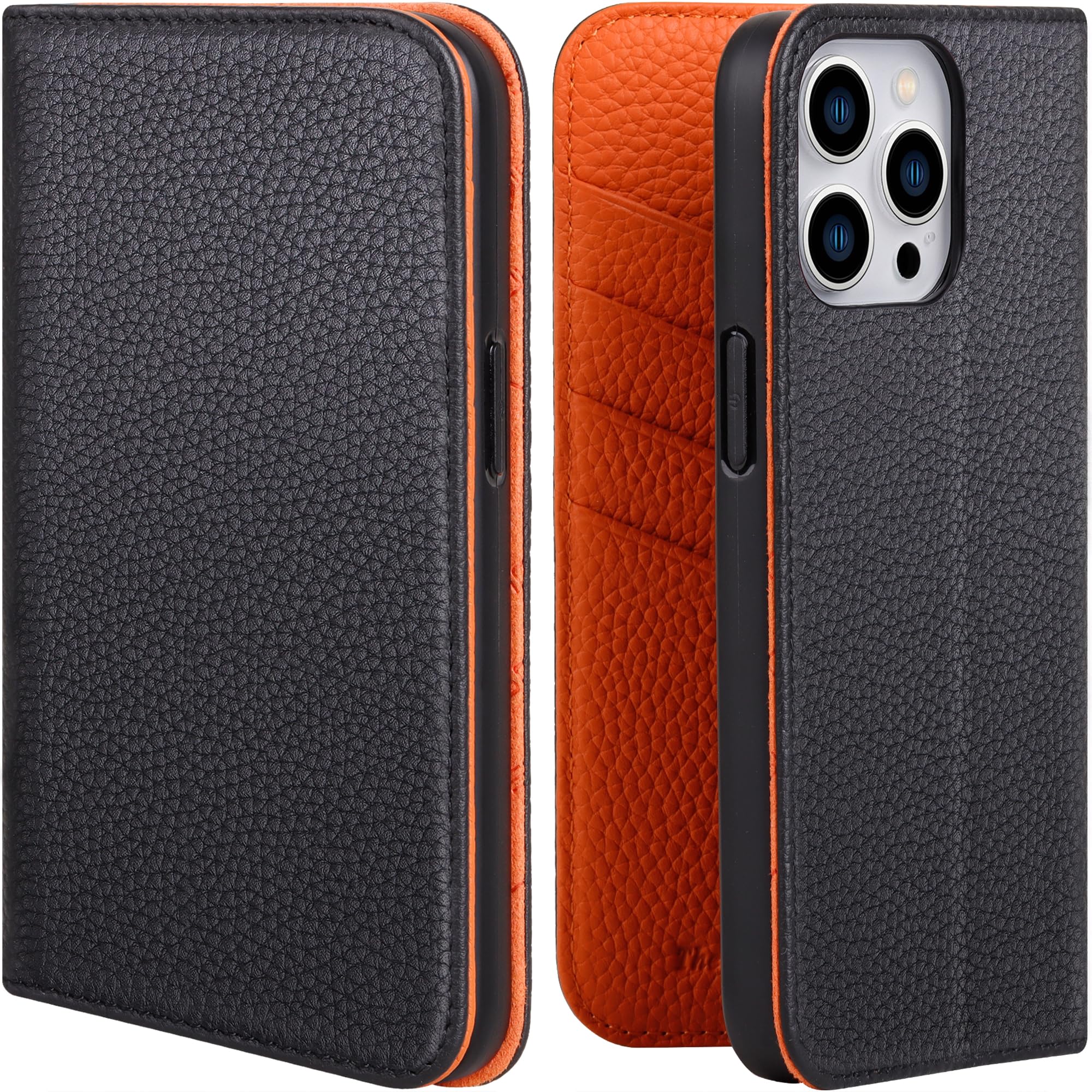 VISOUL iphone13 Pro Max入れもの 万覚え帳型 本革 なめし革入れもの 磁石式 照明ランプ役立つこと付き添い人万覚え帳型入れもの 歌留多納める 持ちはこぶ入れもの 全面保護すること 磁石 延性のあるなTPU原料品 スマホケース iphone 13 Pro Max相応う 6