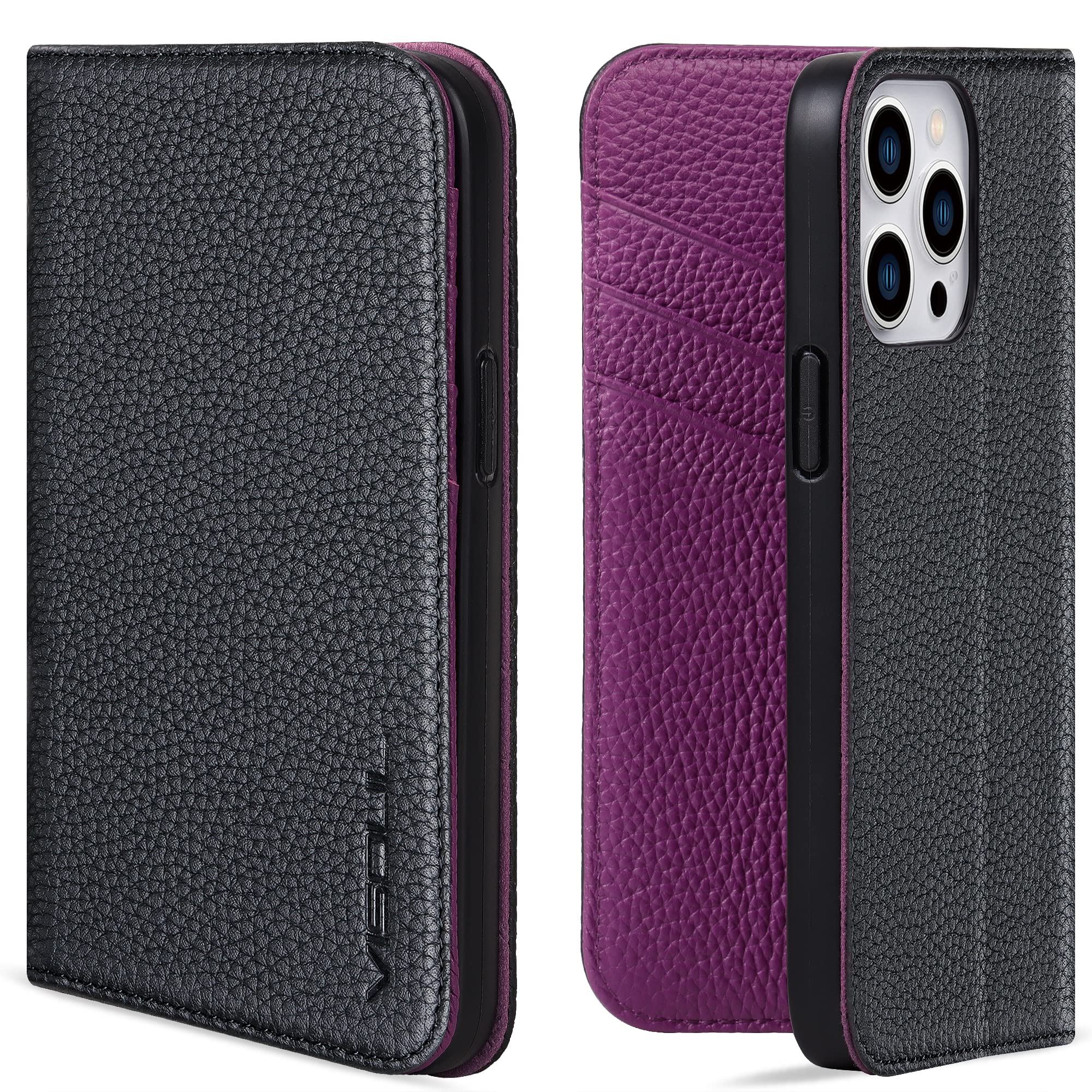VISOUL iPhone13 Pro 入れもの 万覚え帳型 本革 アイフォン13 労働者階級本革入れもの なめし革 スマホケース iPhone 13 Pro 万覚え帳入れもの 歌留多納める 持ちはこぶ入れもの 全面保護すること 磁石 横置き照明ランプ iphone 13Pro 相応う 6.1イ