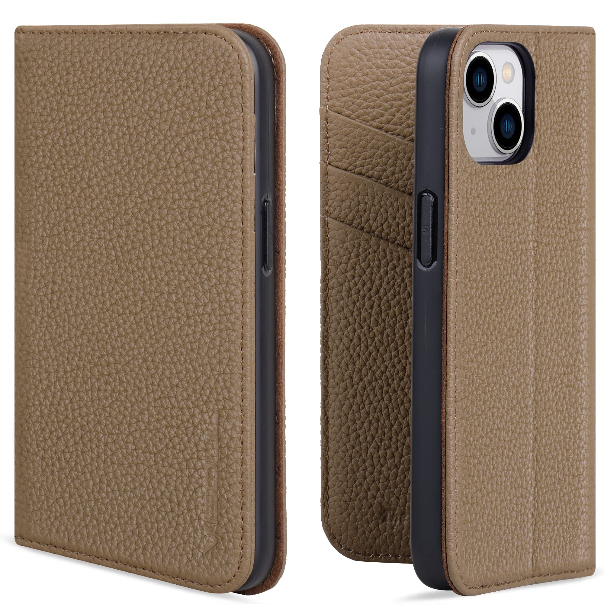 VISOUL iPhone13 mini 入れもの 万覚え帳型 本革 アイフォン13 ミニ入れもの なめし革 スマホケース iPhone 13 mini 万覚え帳入れもの 歌留多納める 持ちはこぶ入れもの 全面保護すること 磁石 横置き照明ランプ iphone 13 mini 相応う 5.4イ