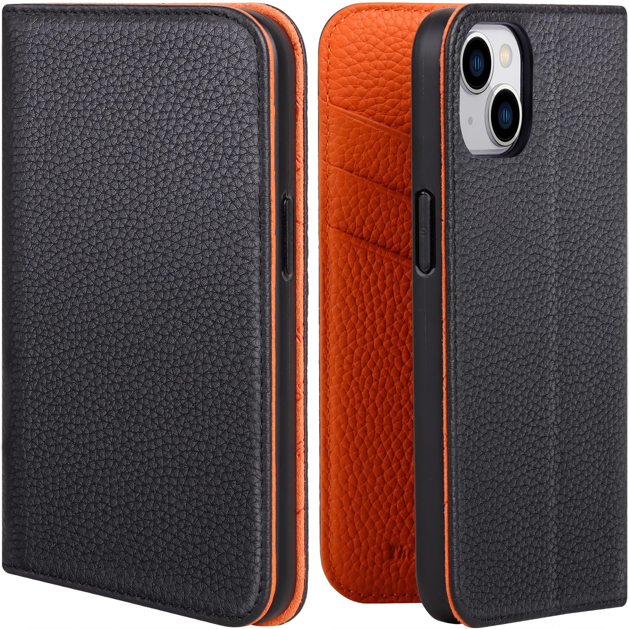 VISOUL iPhone13 入れもの 万覚え帳型 本革 なめし革入れもの 照明ランプ役立つこと付き添い人万覚え帳型入れもの 歌留多納める 持ちはこぶ入れもの 全面保護すること 磁石式 延性のあるなTPU原料品 スマホケース 6.1in相応う アイフォン13 シュリ