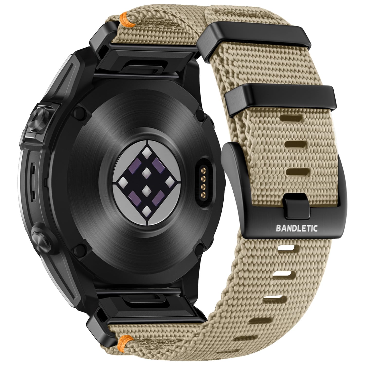 [Bandletic] ガーミン ベルト-26mm 交換用 高耐久ナイロン 軽量 通気性 スポーツ バンド Garmin Fenix 8 51mm/7X/6X/5X/Instinct 2X/3/Descent Mk1/Mk2/Mk3i/Epix Pro/Tactix 8/7/Quatix 8/7X/6X/Enduro/D2 Bravo/Charlieなど対応