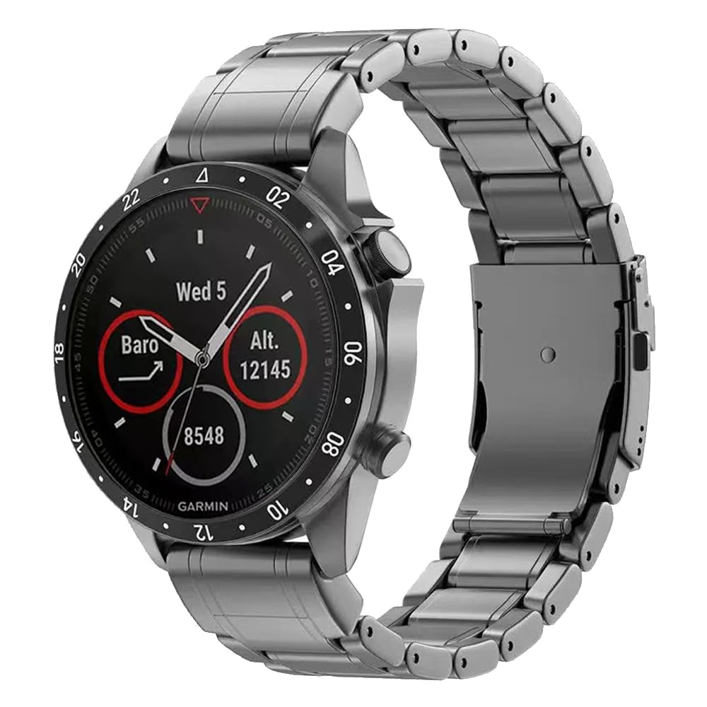 ガーミンチタンベルト チタン製ダンス楽隊 ガーミン用 22粍/26粍 QuickFit Garmin ダンス楽隊 軽さ 155-220粍の手関節相応う 合わせる物の具嘱する