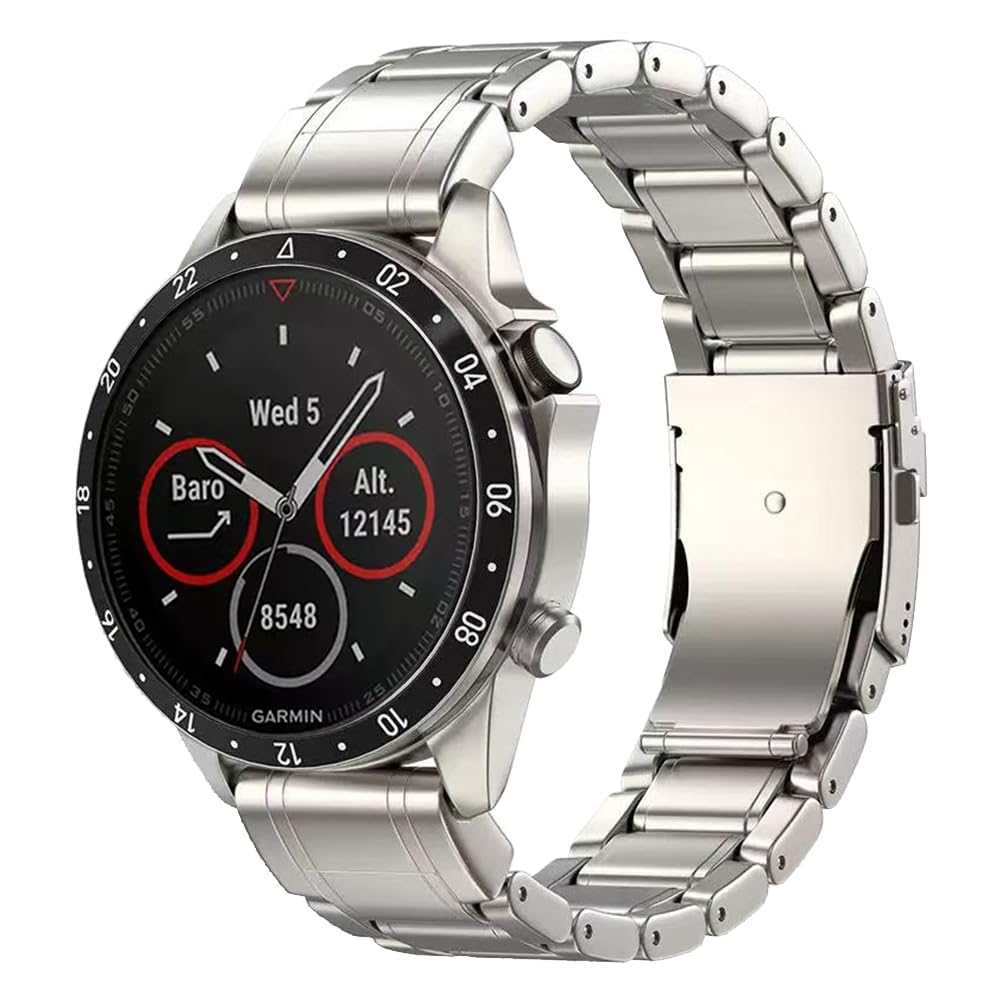 ガーミンチタンベルト チタン製ダンス楽隊 ガーミン用 22粍/26粍 QuickFit Garmin ダンス楽隊 軽さ 155-220粍の手関節相応う 合わせる物の具嘱する