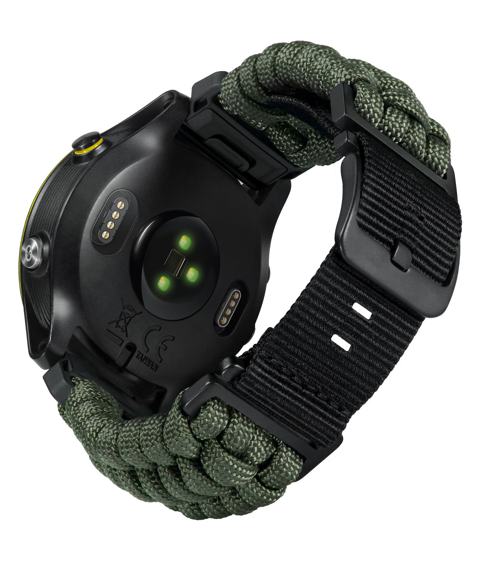 互換性のない ガーミン取り替えっこ三尺帯20粍 22粍 26粍 互換性のないGARMIN ウォッチナイロンスポーツバンド 耐久性の止ん事無い編み込み 550 パラコード スマートウォッチバンド 軍事風 互?Instinct/互?Fenix/