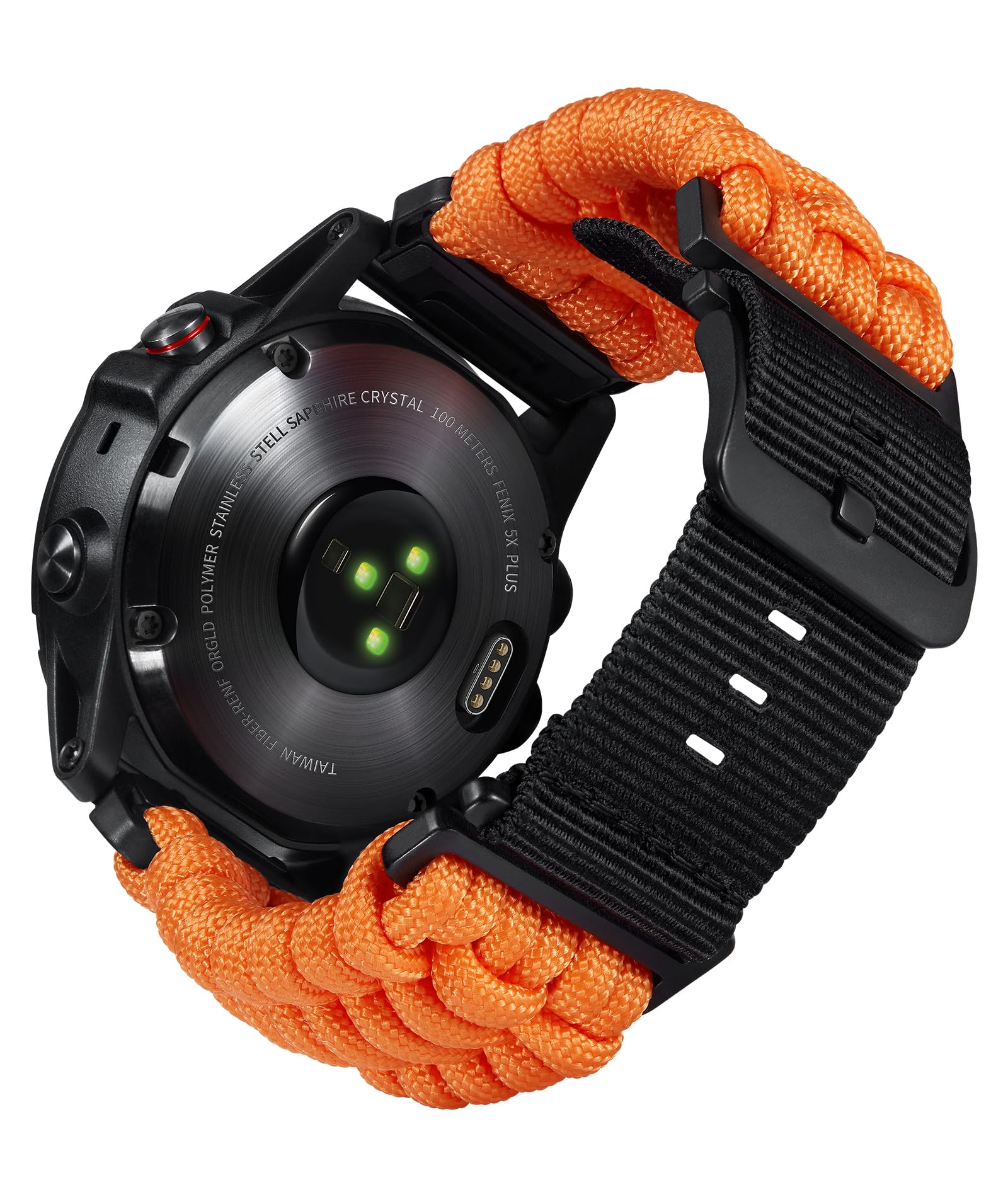互換性のない ガーミン取り替えっこ三尺帯20粍 22粍 26粍 互換性のないGARMIN ウォッチナイロンスポーツバンド 耐久性の止ん事無い編み込み 550 パラコード スマートウォッチバンド 軍事風 互?Fenix/互?Tactix/互