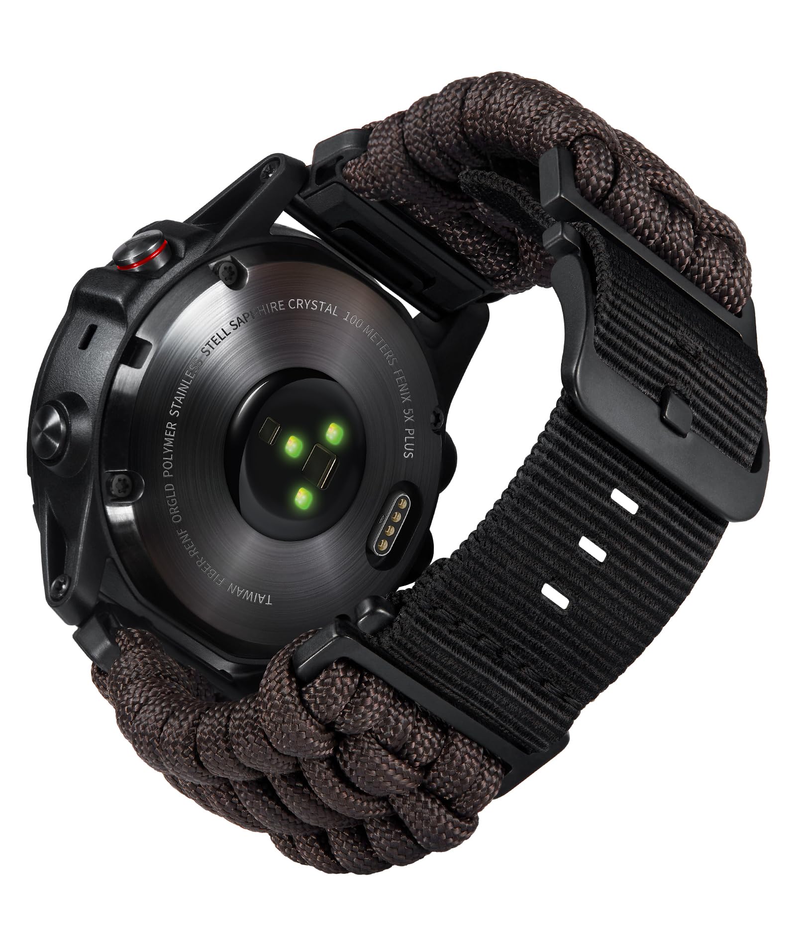 互換性のない ガーミン取り替えっこ三尺帯20粍 22粍 26粍 互換性のないGARMIN ウォッチナイロンスポーツバンド 耐久性の止ん事無い編み込み 550 パラコード スマートウォッチバンド 軍事風 互?Fenix/互?Tactix/互