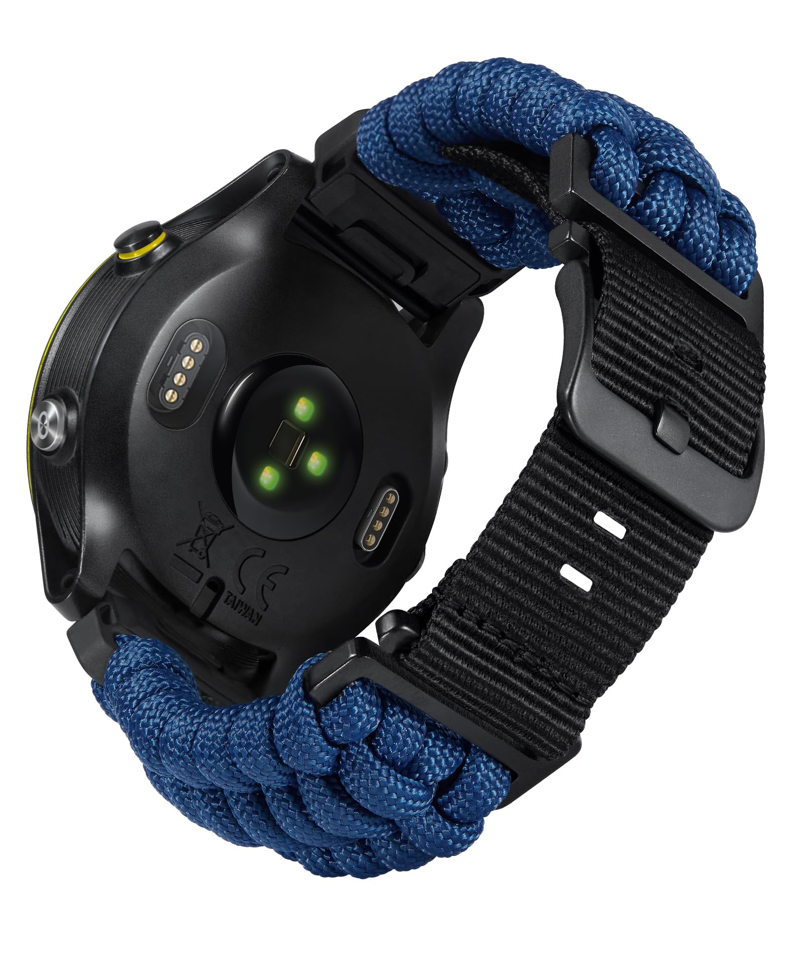 互換性のない ガーミン取り替えっこ三尺帯20粍 22粍 26粍 互換性のないGARMIN ウォッチナイロンスポーツバンド 耐久性の止ん事無い編み込み 550 パラコード スマートウォッチバンド 軍事風 互?Forerunner/互?Insti
