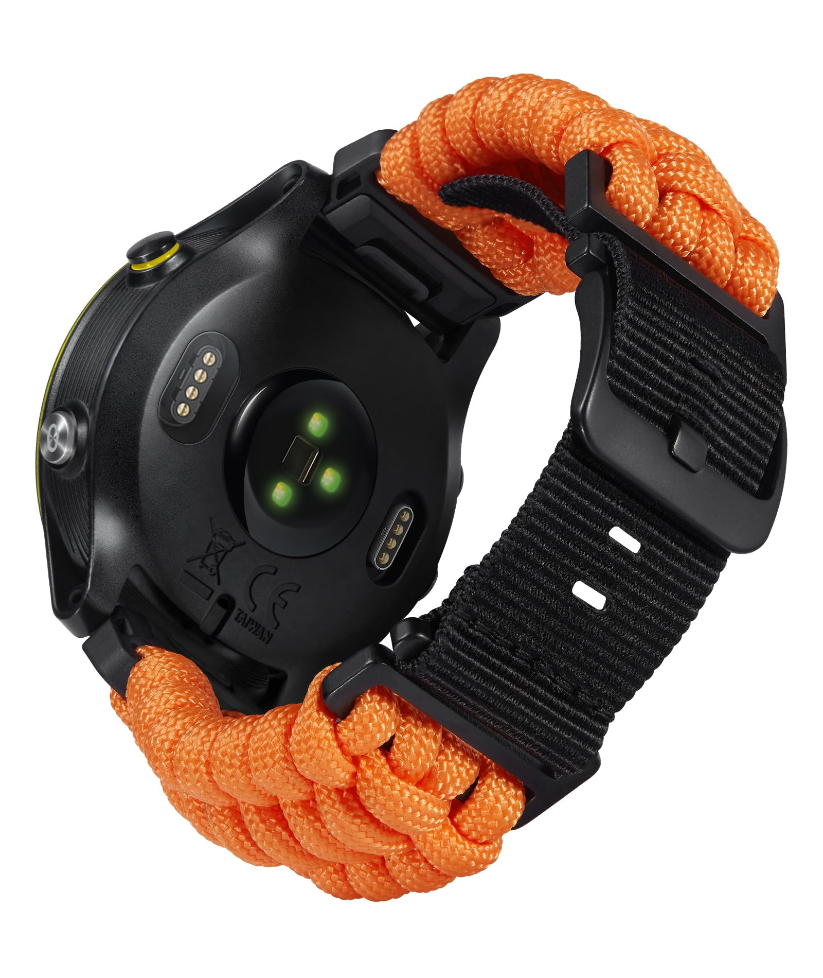 互換性のある ガーミン取り替えっこ胴締め20粍 22粍 26粍 互換性のあるGARMIN ウォッチナイロンスポーツバンド 耐久性の止ん事無い編み込み 550 パラコード スマートウォッチバンド 軍事風 互?Forerunner/互?Insti