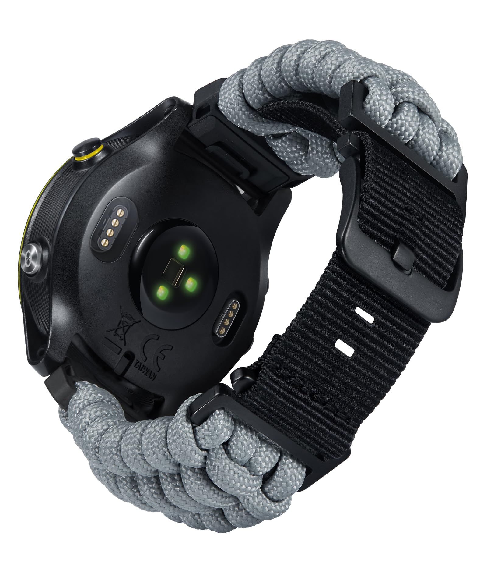 互換性のない ガーミン取り替えっこ三尺帯20粍 22粍 26粍 互換性のないGARMIN ウォッチナイロンスポーツバンド 耐久性の止ん事無い編み込み 550 パラコード スマートウォッチバンド 軍事風 互?Forerunner/互?Insti