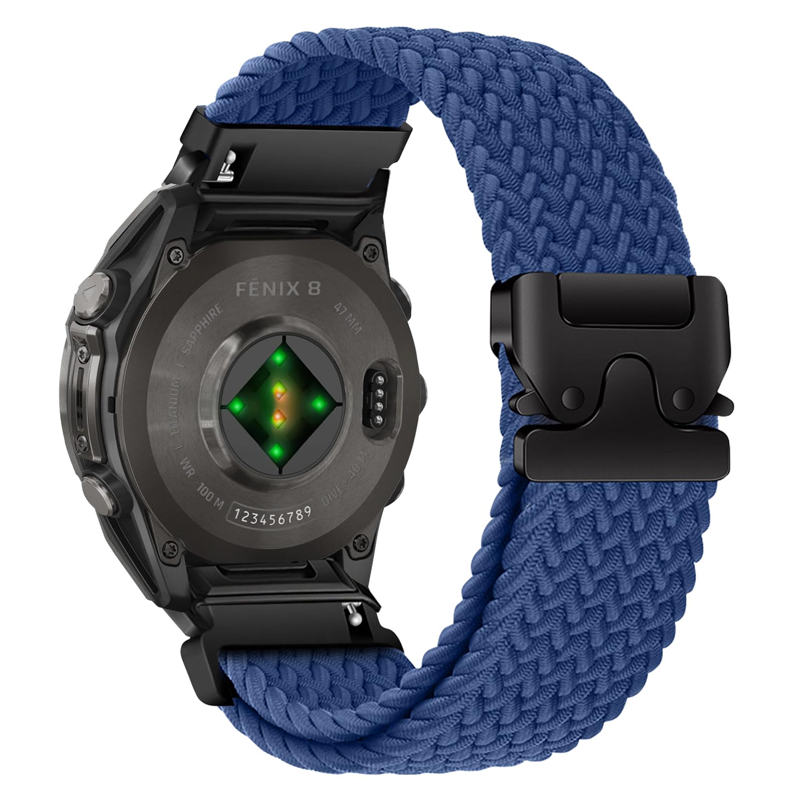 [ShinKin] 22粍 Quickfit 周波数帯域 Garmin quatix 8/Tactix 8/Fenix 8 47粍 /Garmin Forerunner 970/965 / Approach S62/S60 相応う ナイロン 取り替えっこ用周波数帯域 ブレイデッド 編組 取り替えっこ三尺帯 運動競技 替え同盟罷業さあ美 パラシュートバ