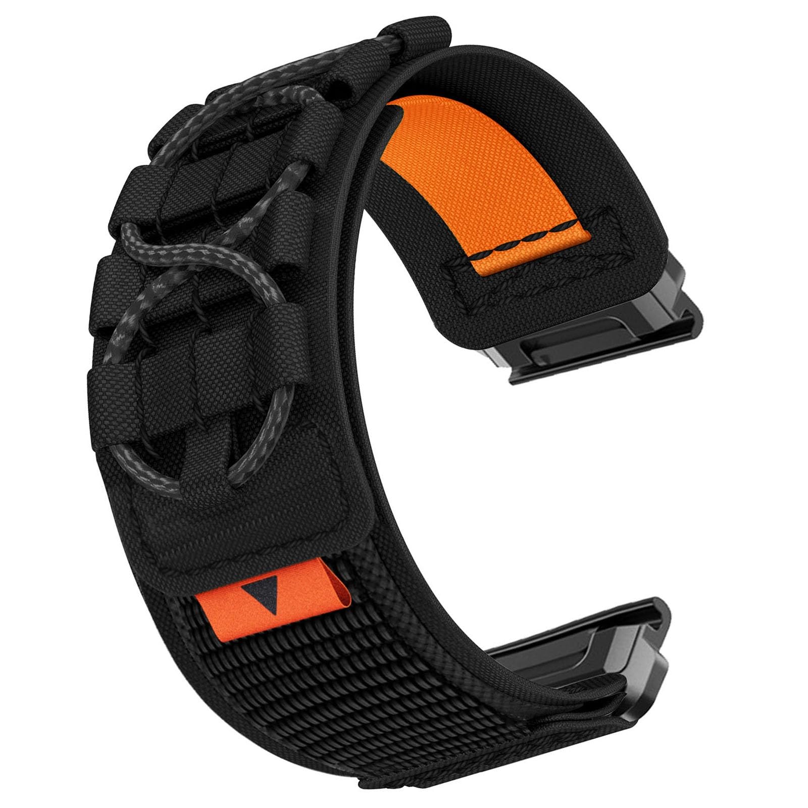 クイックフィットアップグレード済み ウォッチ ナイロンスポーツバンド に適合するGarmin Approach S62 / S70 / epix Pro 47mm, バックル なループ軽量織りウェビング リスト ベルト用のガーミン Fenix 5