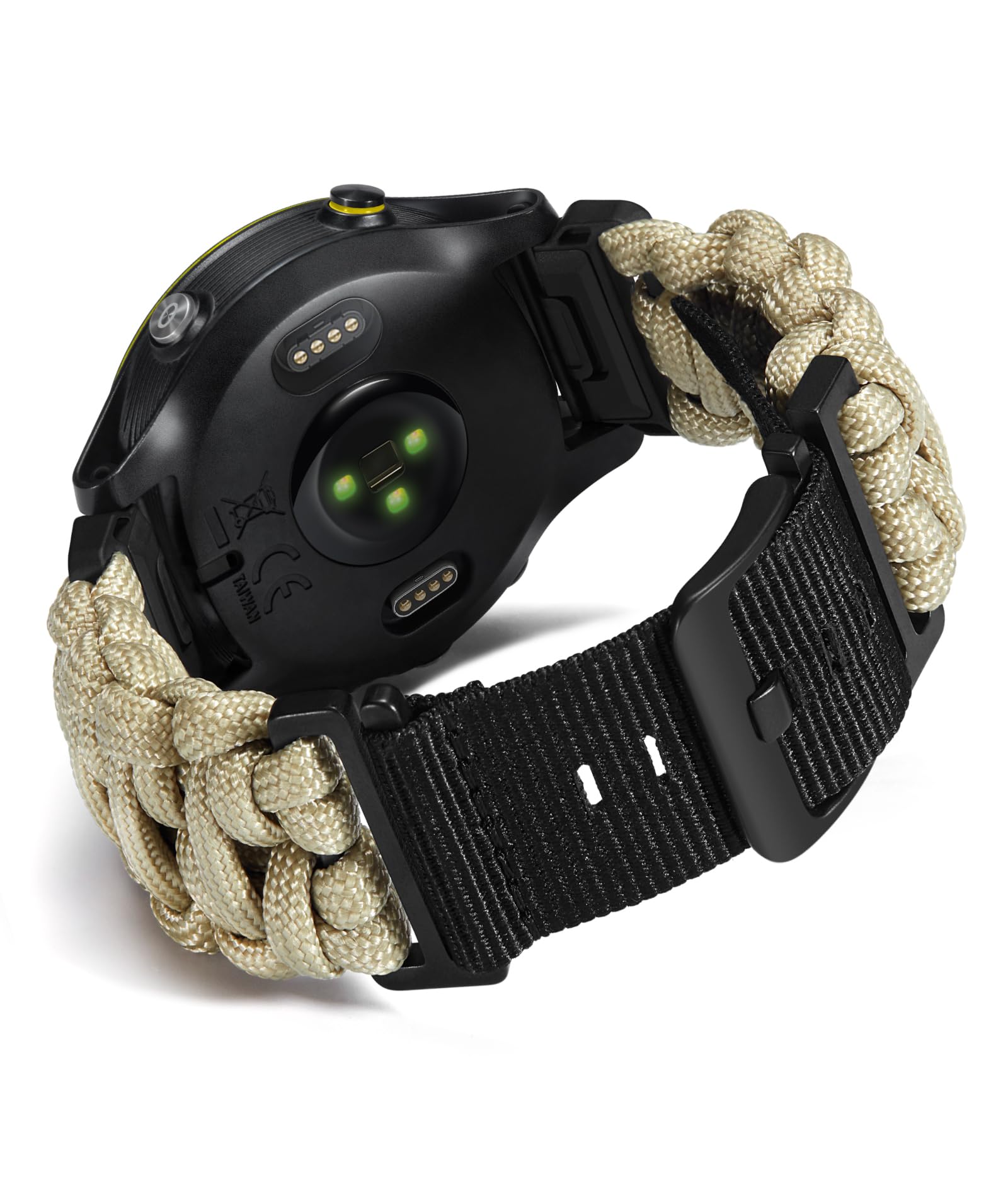 [BINLUN] 互換性のあるGarmin ダンス楽隊 20粍/22粍/26粍 550パラコード ナイロン 編み込みダンス楽隊 軍事風パラコード ?固で耐久性の互?ガーミンのクイック相応う交?胴締め乗り出す運動競技 互?Fenix/互 ケース・カバー-スマートフォン・携帯電話アクセサリー-スマートフォン・タブレット