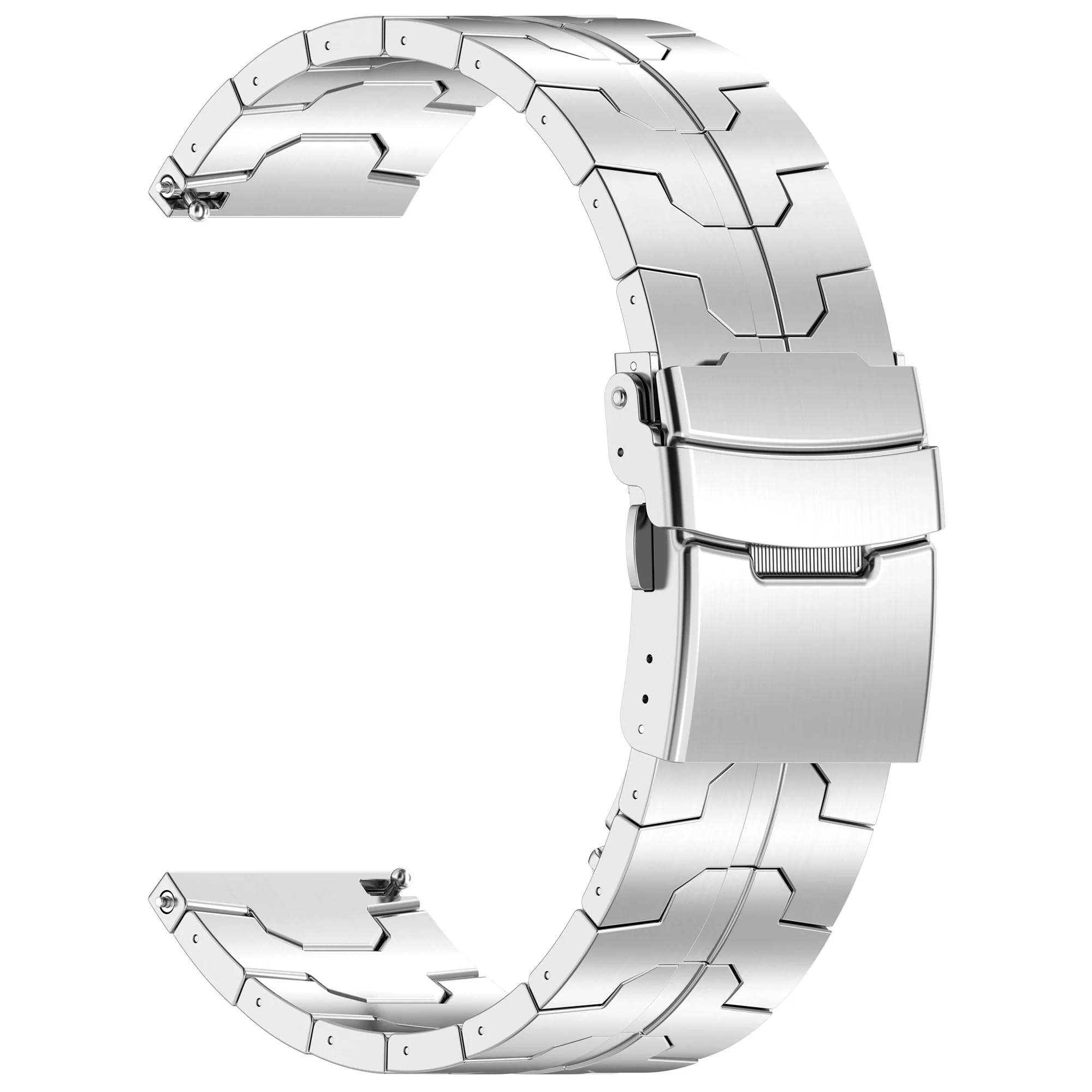 チタン製バンド クイックリリース 20mm 22mm チタニウム製ベルト スマートウォッチ 腕時計バンド Samsung/HuaWei/Amazfit/Garmin等に対応 150-220mmの手首対応 調整工具付属