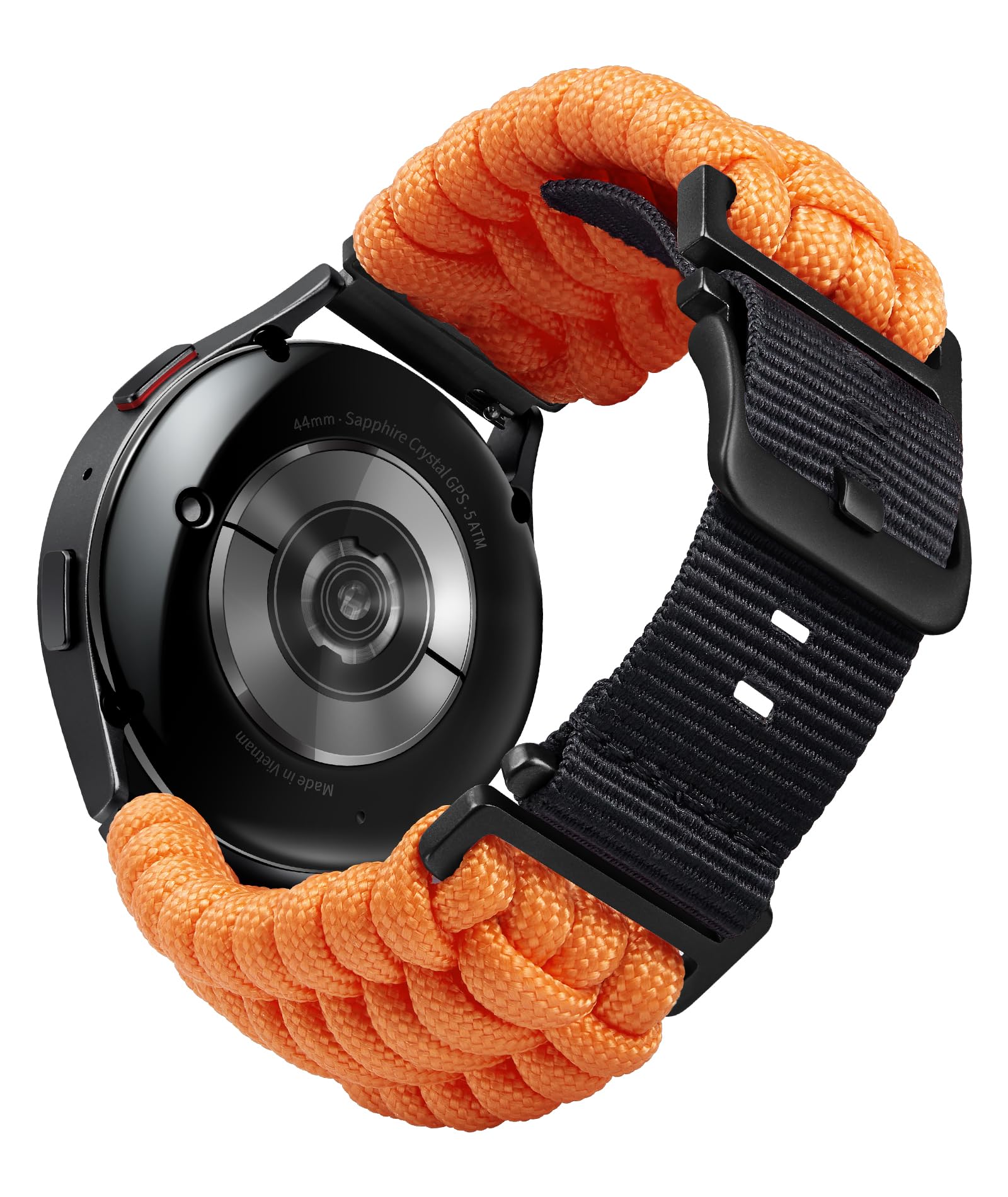 時計バンド編み込みパラコード 腕時計ベルト18mm 20mm 22mm コンパチブル Samsung Galaxy/互?Garmin/互?Amazfit/互?Huawei/互?Fossil クイックリリース ナイロン スポーツ スマートウォッチ交換ベルト|T.M.Bストア