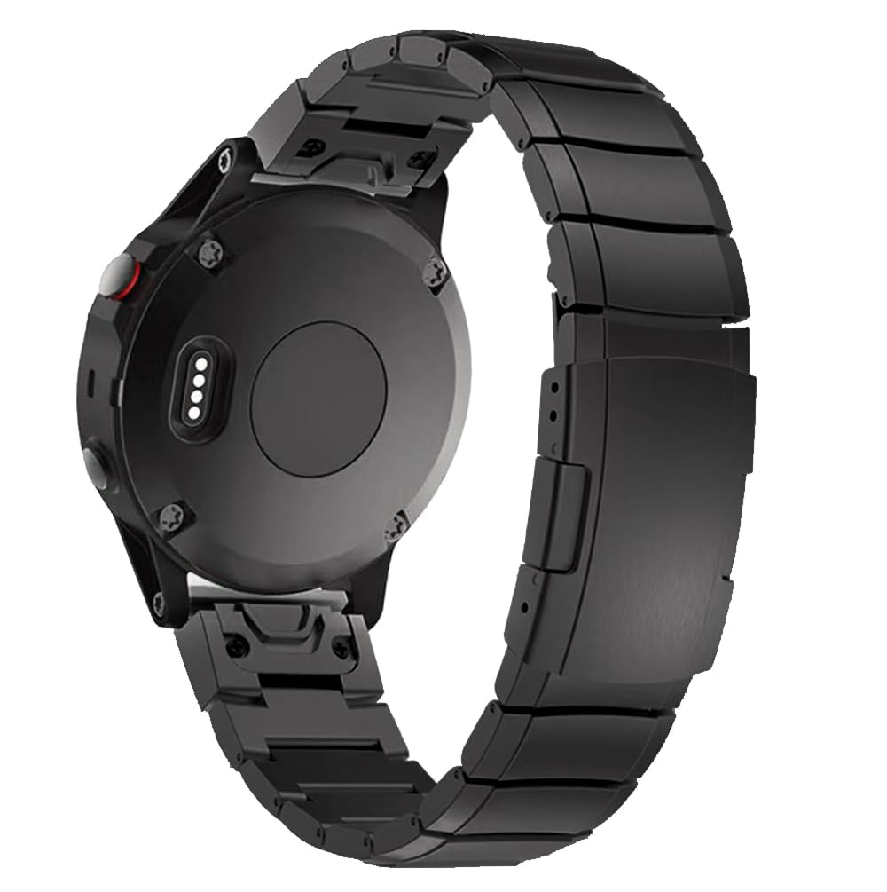 ガーミンチタンベルト チタン周波数帯域 ガーミン用 26粍 QuickFit Garmin 周波数帯域 軽さ 150-220粍の手関節相応う 合わせる物の具属する