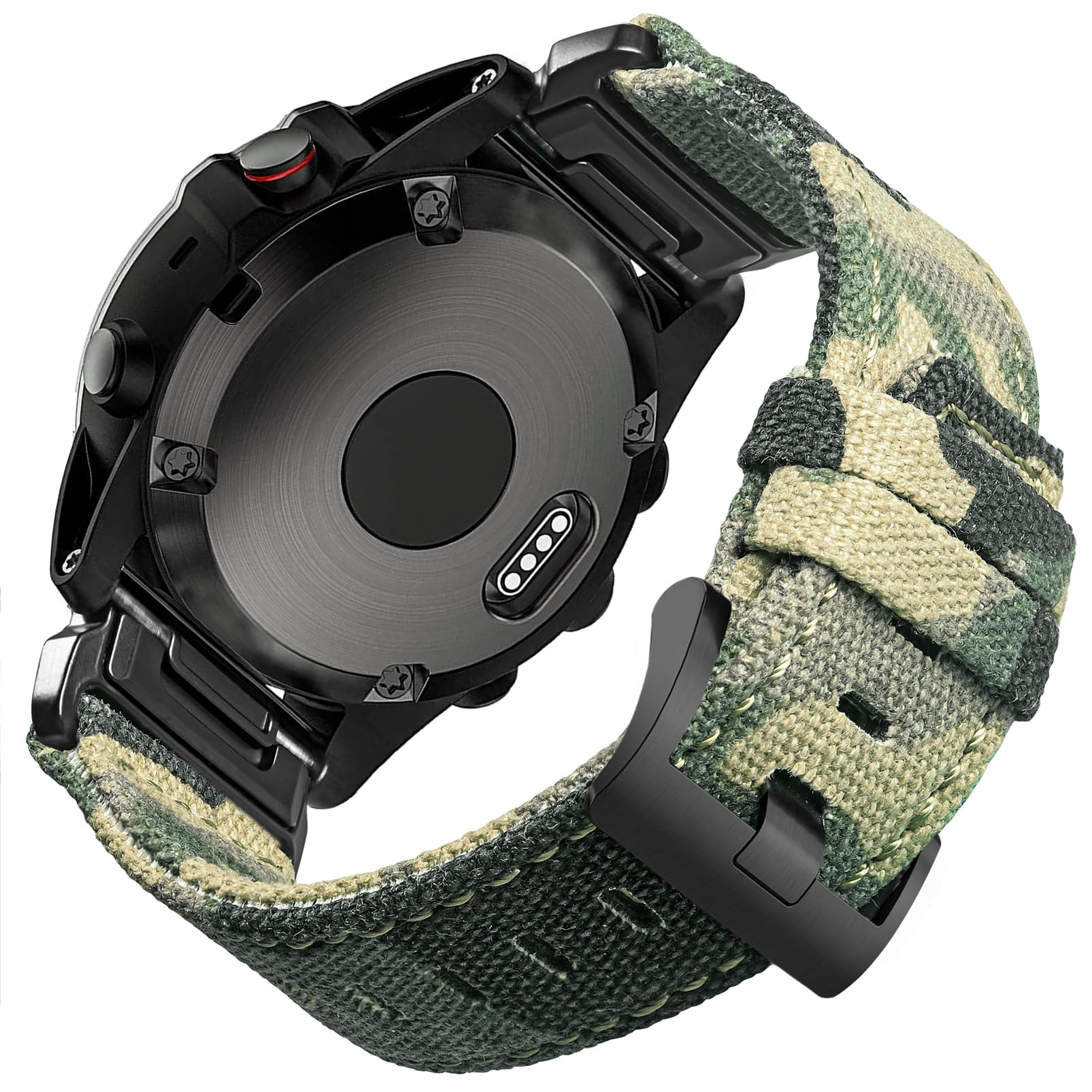 [torbollo] ガーミンキャンバスバンド 20MM Garmin Fenix 7S/7S Pro/6S/6S pro/6S Pro Solar/6S Sapphire/5S/5S plus/5S Sapphire/D2 Delta S/Garmin Descent Mk2S/Instinct 2Sなどに相応う ガーミンのクイック相応うver