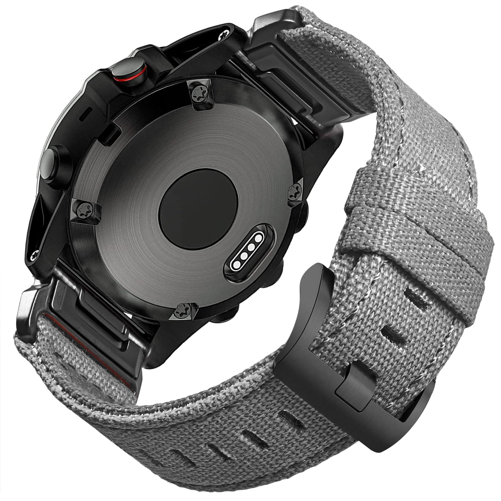 [torbollo] ガーミンキャンバスバンド 22MM Garmin Fenix 7 Solar/7 Pro/7 Sapphire Solar，EPIX 2，Fenix 5/5 Plus，Forerunner 955，Descent G1，Fenix 6/6 Pro/6 Sapphire，Quatix 6/5 などに相応う ガーミンのクイック相応うver