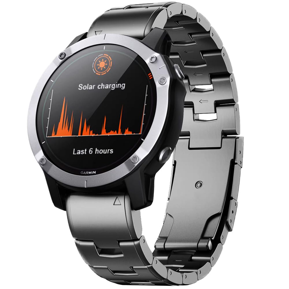 ガーミンチタンベルト チタンダンス楽隊 ガーミン用 22粍 QuickFit Garmin ダンス楽隊 軽さ 155-220粍の手関節相応う 合わせる物の具嘱する