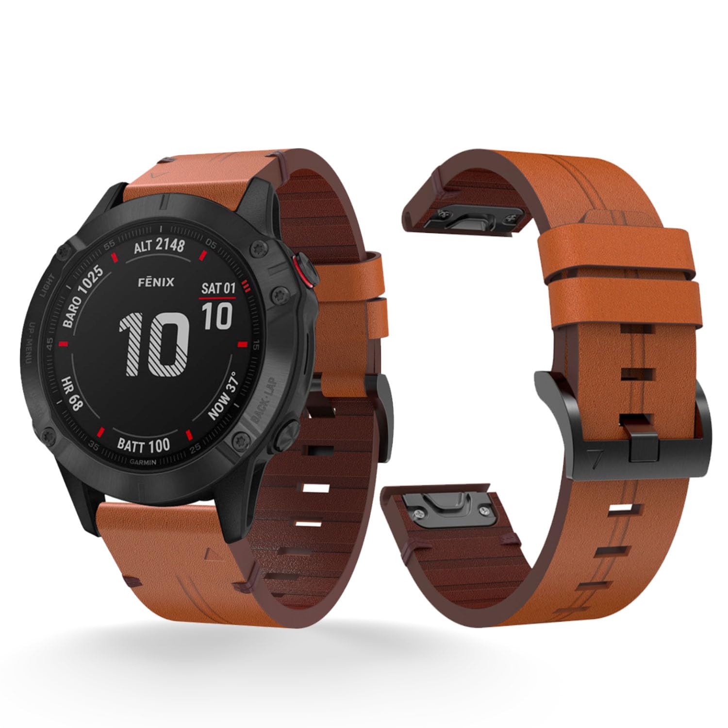 GARMIN epix Pro / fenix 7S / 7SPro / Approach S70 /Move Trend 用 コンパチブル バンド 細い 本革 レザー GARMIN epix Pro / fenix 7S / 7SPro / Approach S70 /Move Trend バンド に対応 薄型 軽量 通気性 耐久性 男女兼用 ビジ