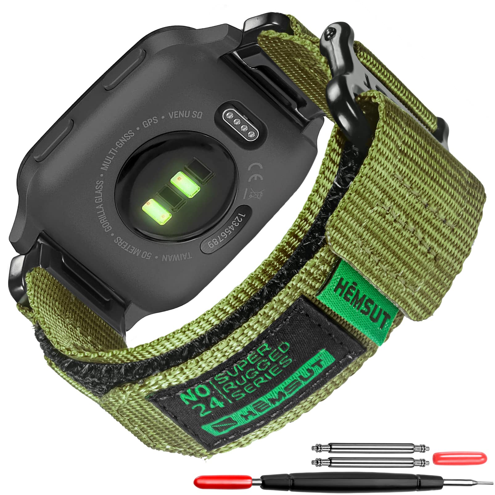 Torbollo ガーミンベルト GARMIN(ガーミン)Venu/Venu Sq/Venu Sq 2/Venu Sq Music/Venu 2 Plus (Venu 2/Venu 2Sは非相応う) 引き上げる評価された繋ぎ ガーミンのクイック相応うver 20粍