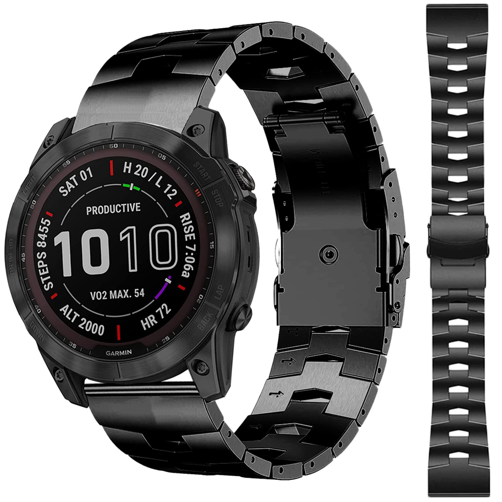 金属元素御前上等ダンス楽隊 相応うGarmin Approach S62/S60/Garmin Fenix 7/6 pro/6/5/5 plus/Instinct Crossover金属元素御前上等ダンス楽隊 取り替えっこダンス楽隊 金属元素 御前上等ステンレス鋼ダンス楽隊 ステンレス鋼 合わせる能力のある 商行為風 ForeAthlete 945取り替えっこダンス楽隊