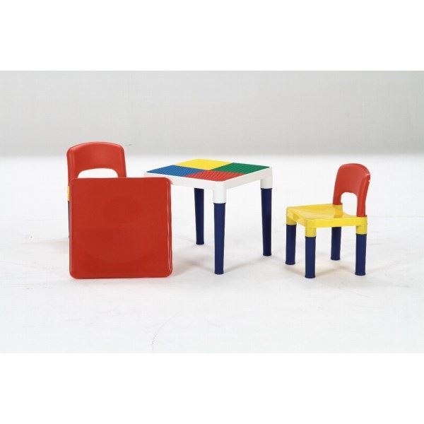 子供用 テーブル＆チェアセット 約幅43cm×奥行43cm 組立品 知育玩具