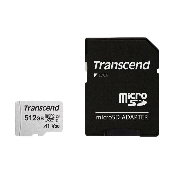 トランセンドジャパン 512GB microSDXCカード w adapter UHS-I U3 A1 300S TS512GUSD300S-A